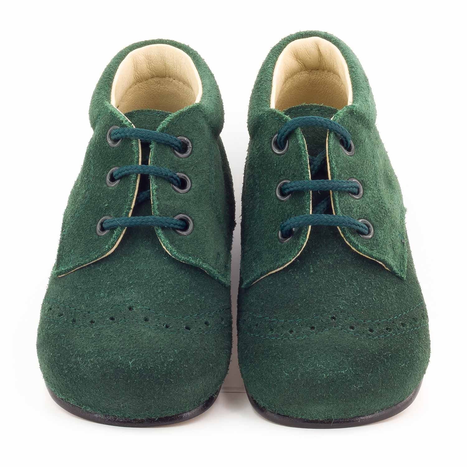 Chaussures bébé classique en daim Boni & Sidonie Vert