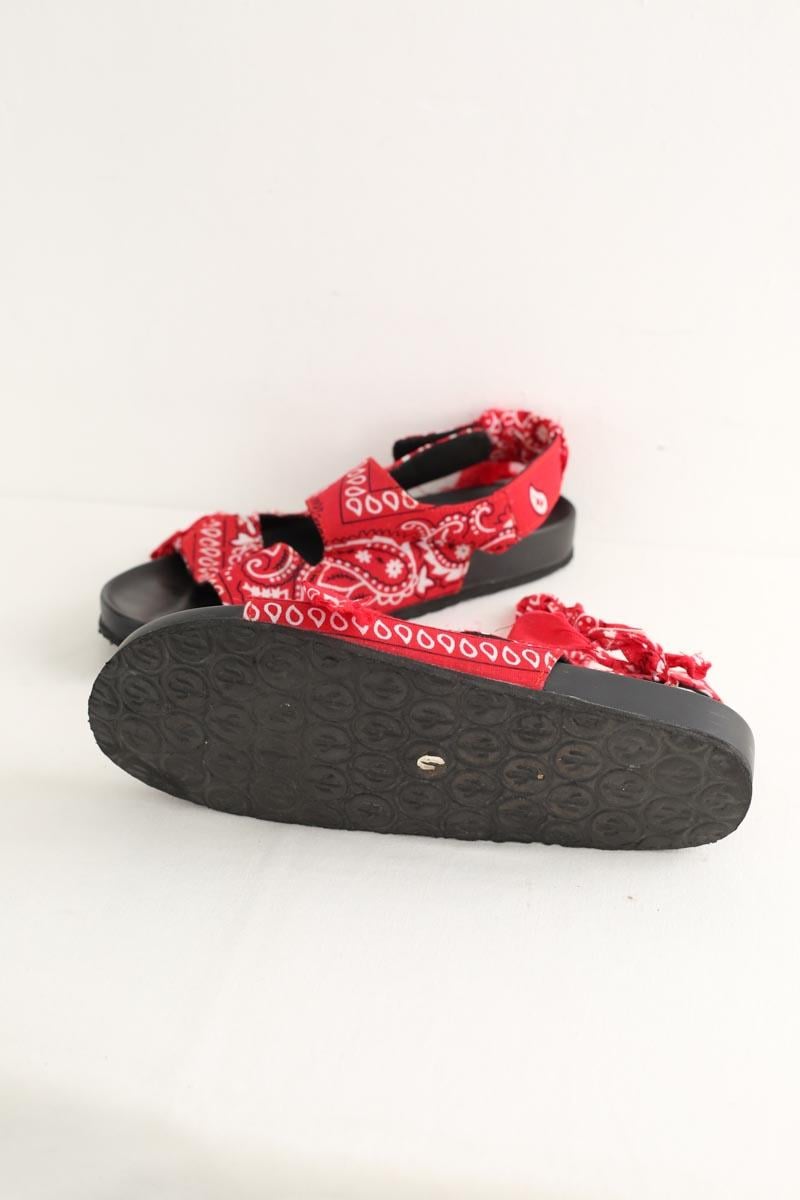 Faux leather sandals ARIZONA LOVE - Seconde Main Red