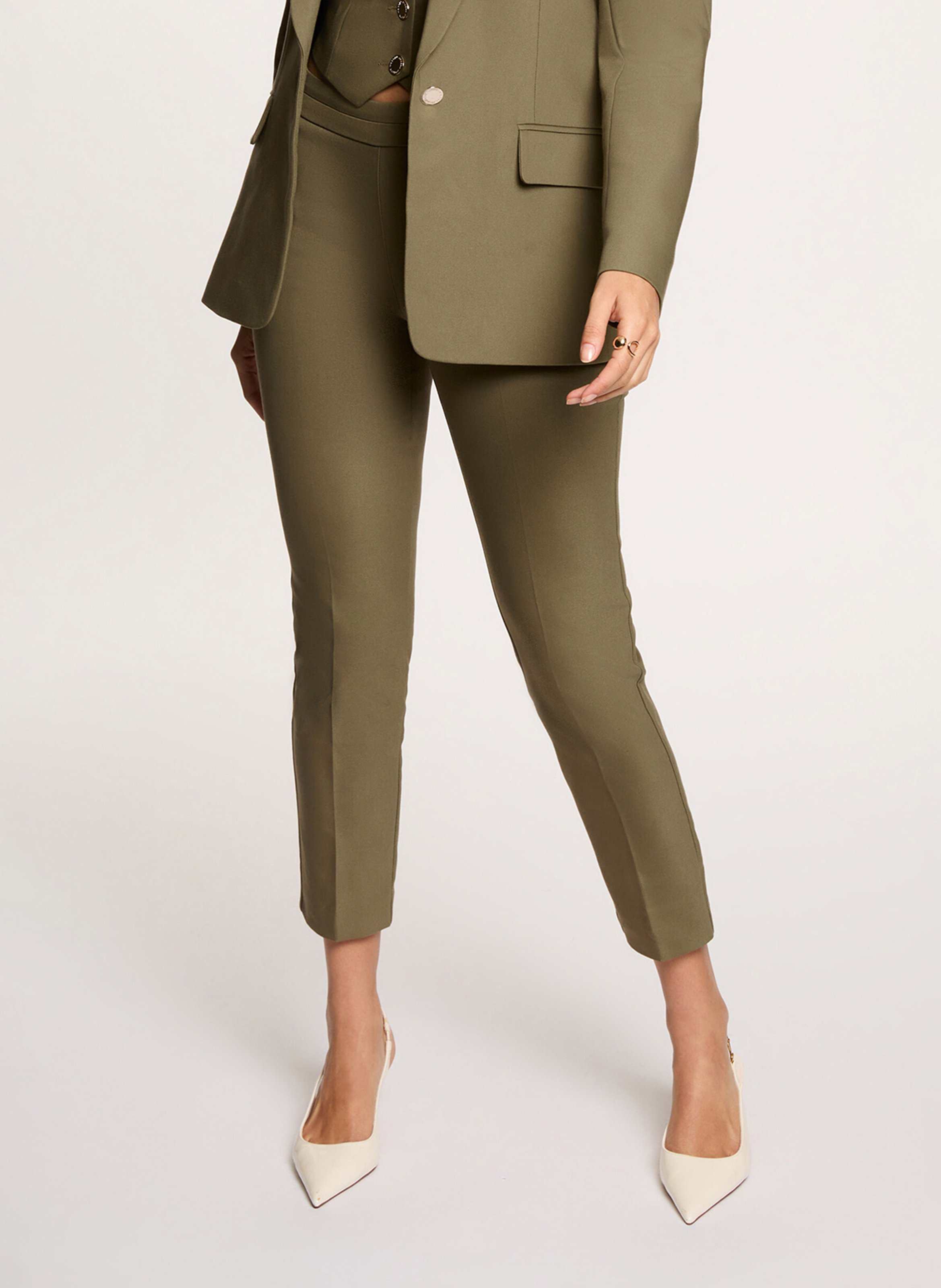 Slimfit-Hose aus Lederimitat MORGAN