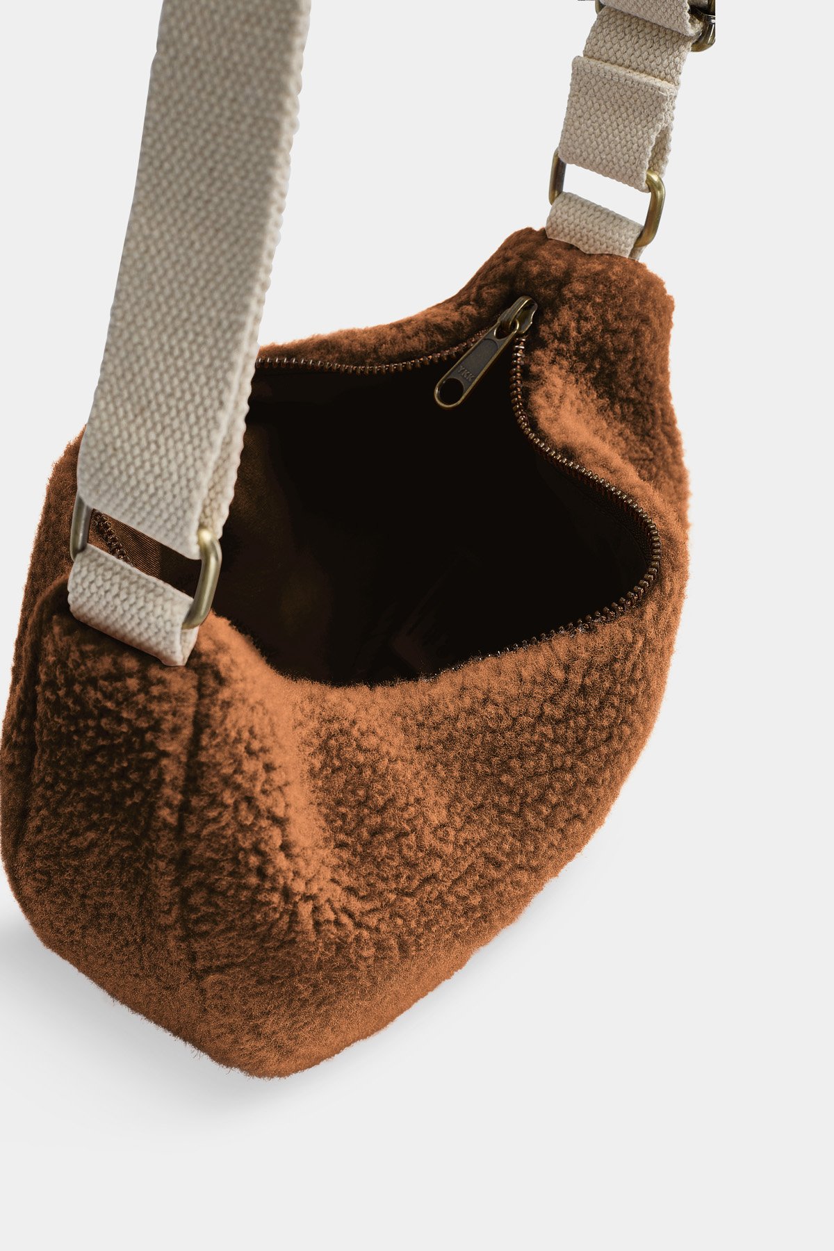 Cotton waist bag HINDBAG Brown