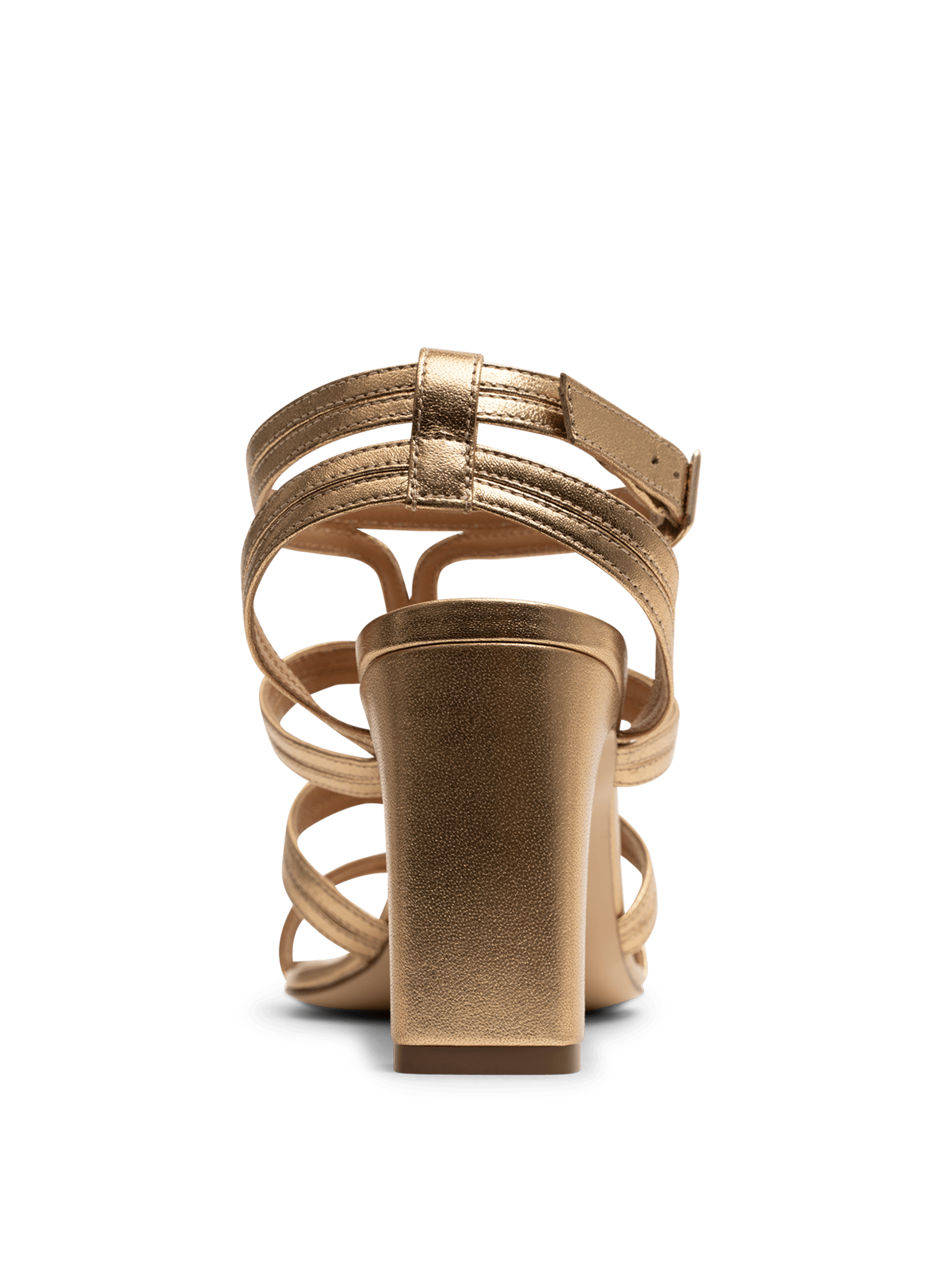 Sandales en cuir nappa or PARALLELE PARIS Doré