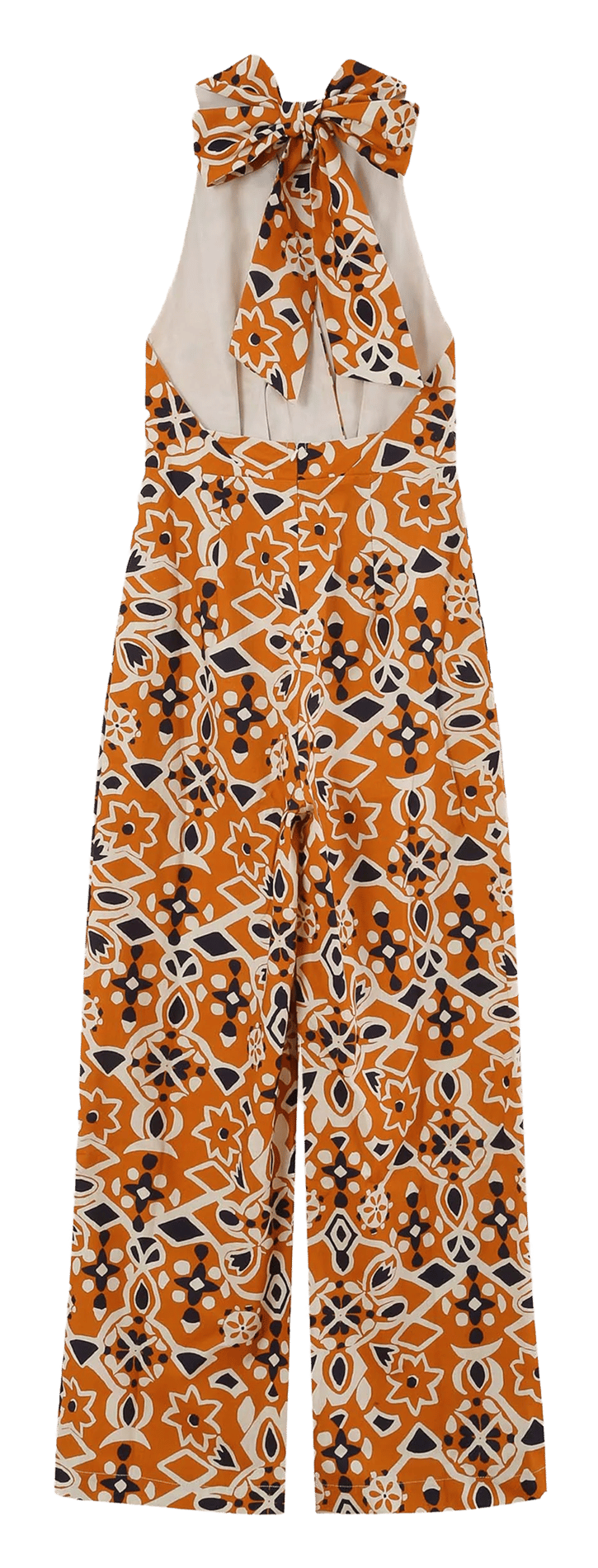 Printed open back jumpsuit GRACE ET MILA Orange