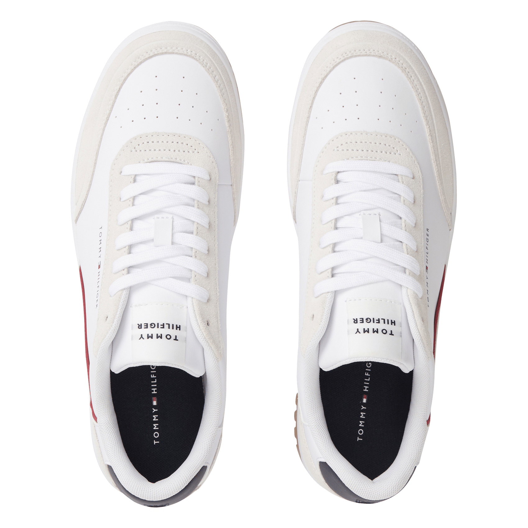 Baskets basses en cuir TOMMY HILFIGER Bleu