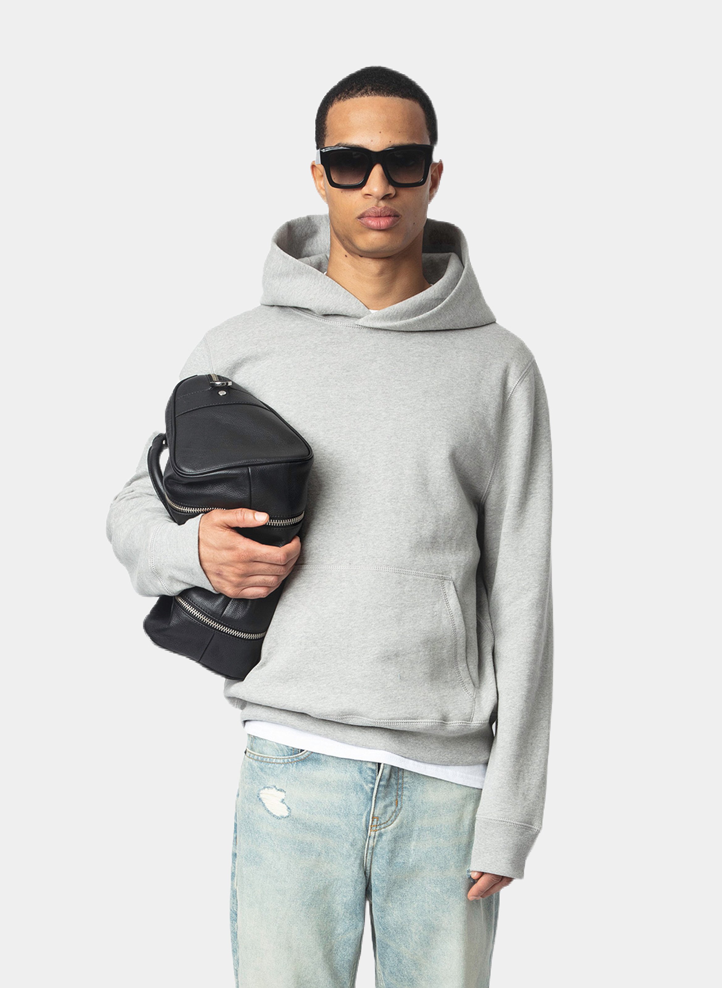 Sweat à capuche droit en coton ZADIG&VOLTAIRE Gris