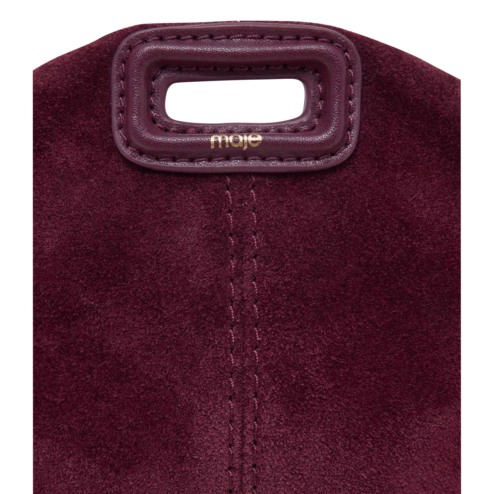 Leren schoudertas MAJE Violet