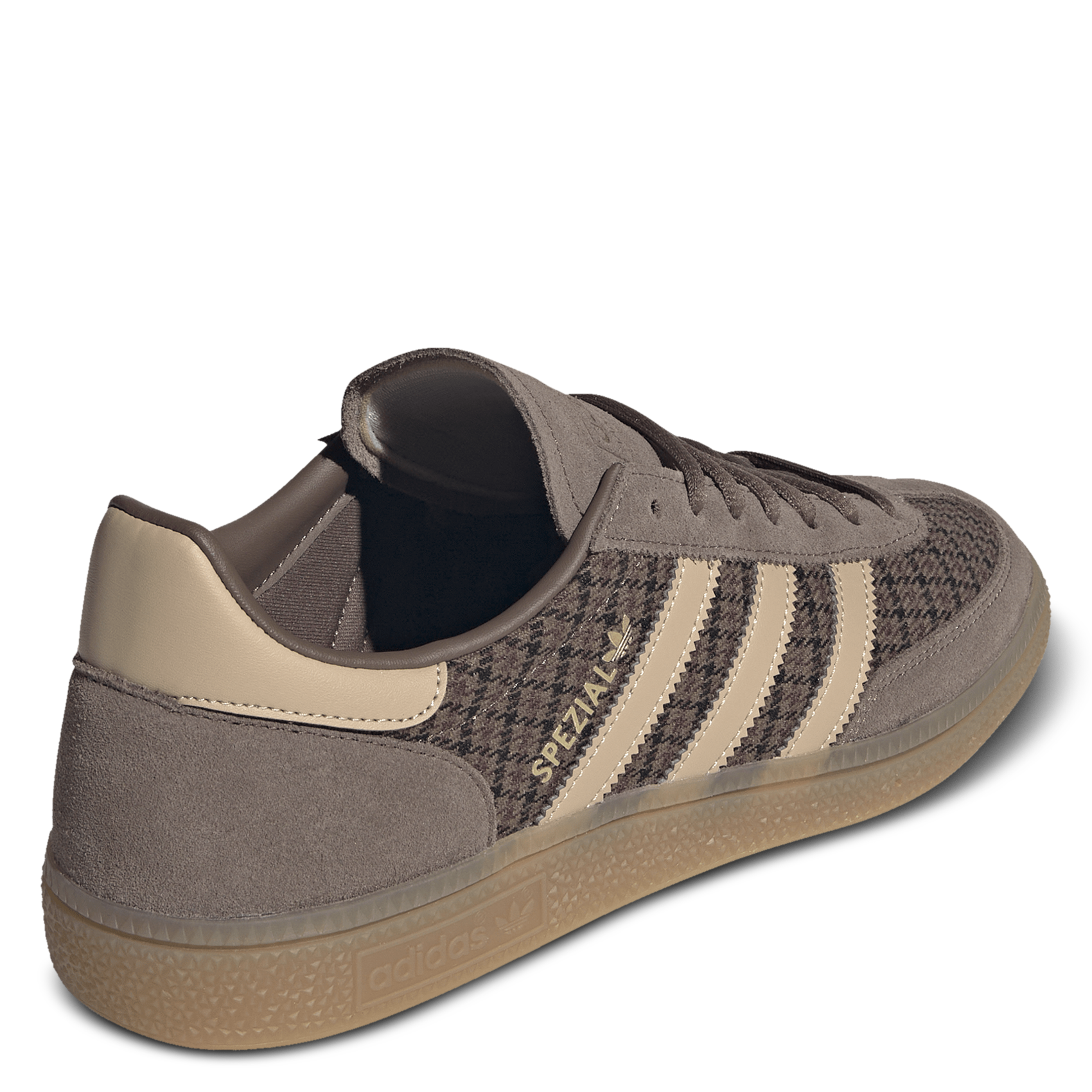 Baskets basses bi-matière à motif ADIDAS Marron