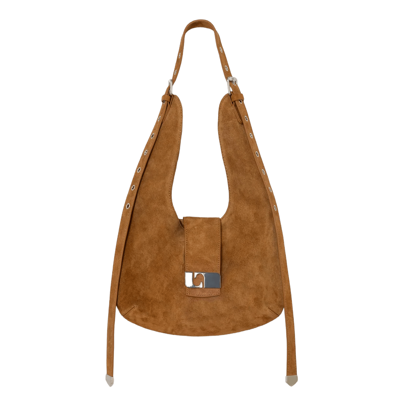 Leather shoulder bag LAAGAM Beige