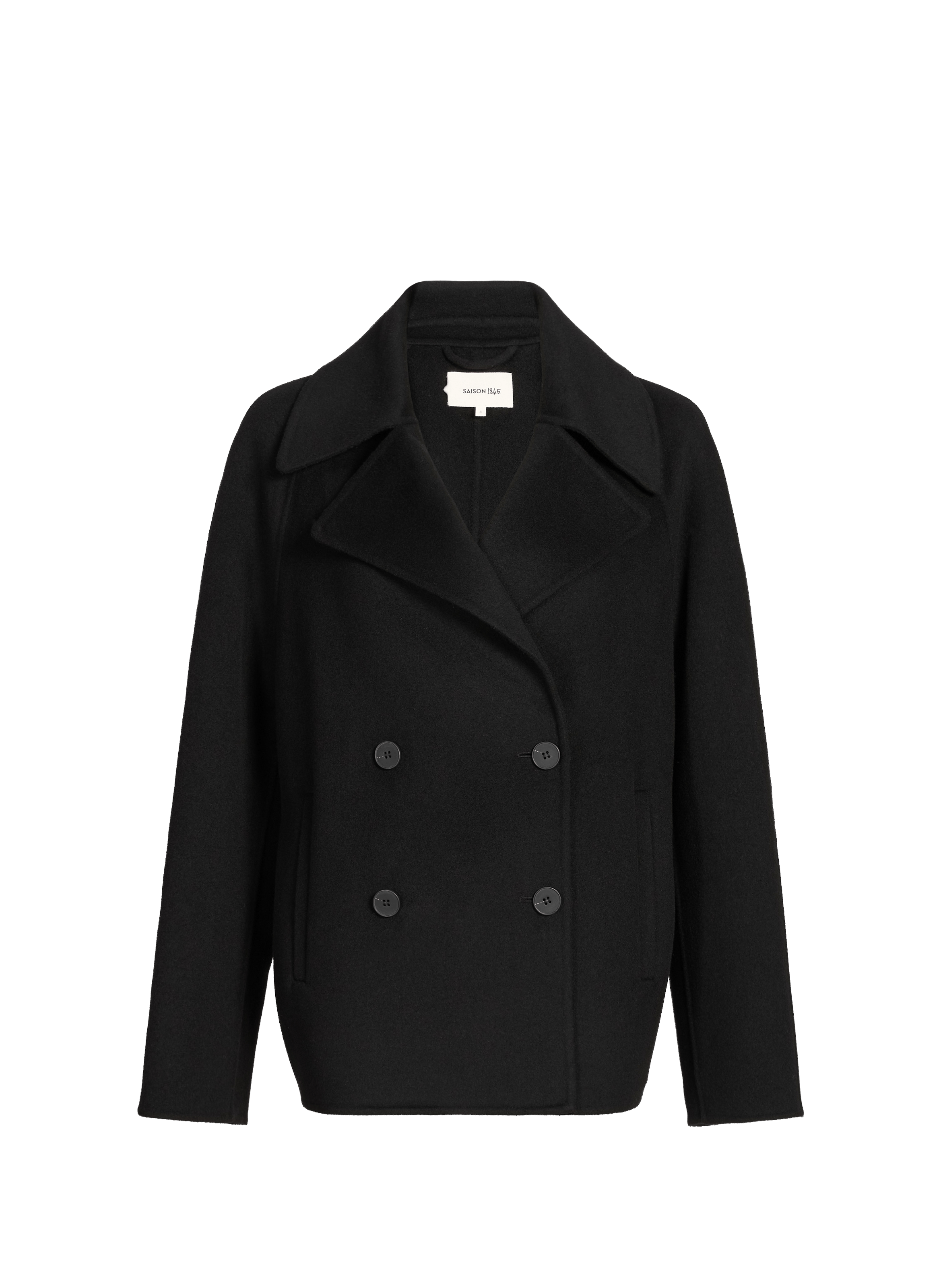 Oversized short coat in blended wool wabana SAISON 1865