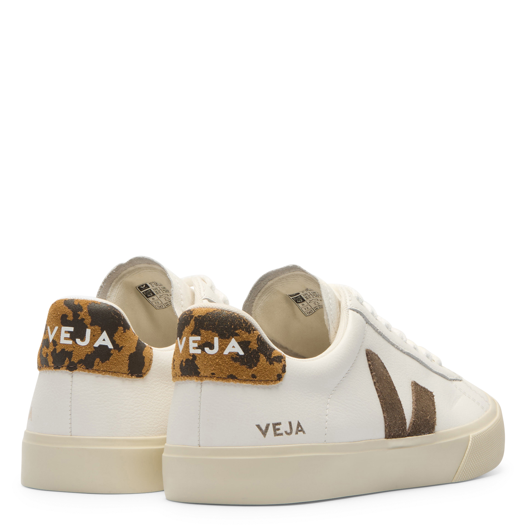 Niedrige Sneaker im Material-Mix VEJA Braun