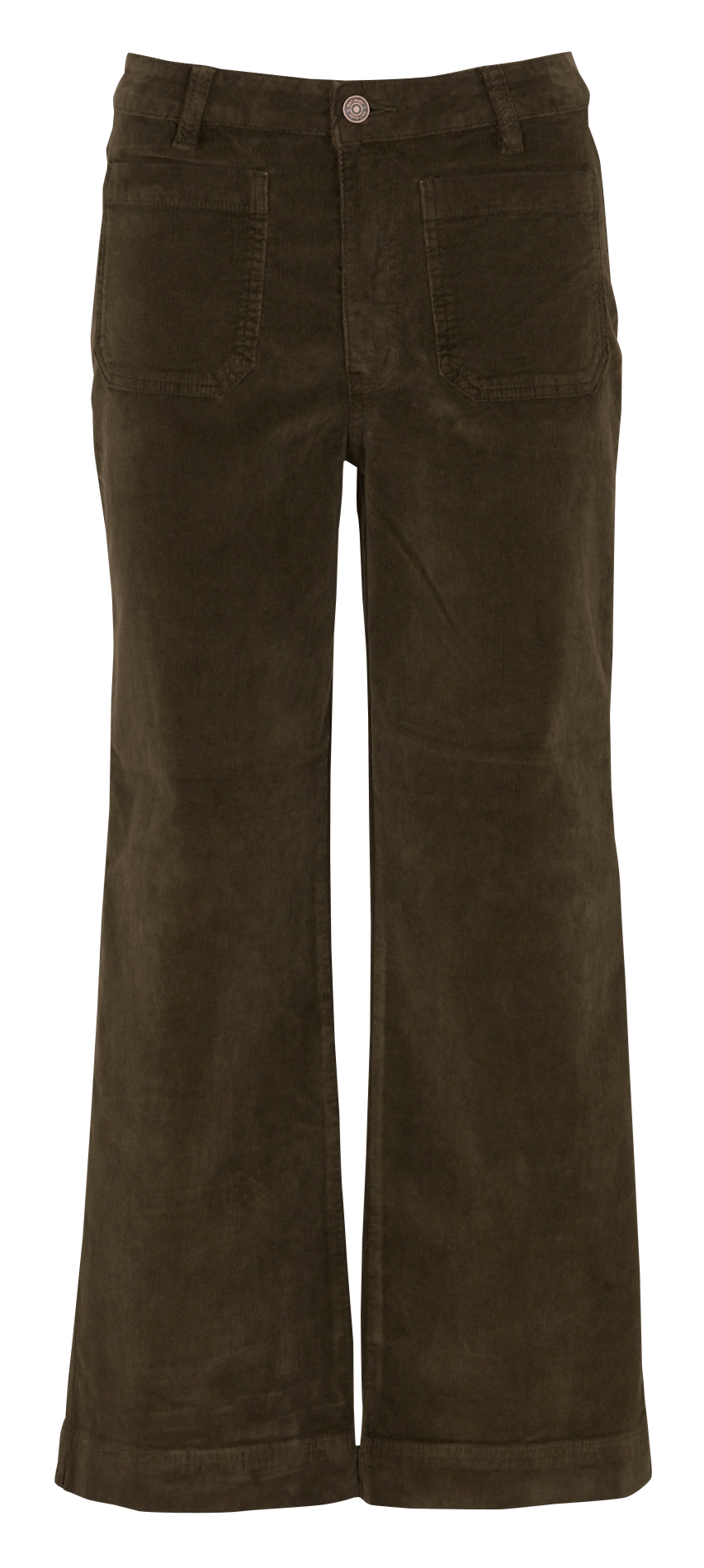 Straight corduroy pants in blended cotton MKT Khaki