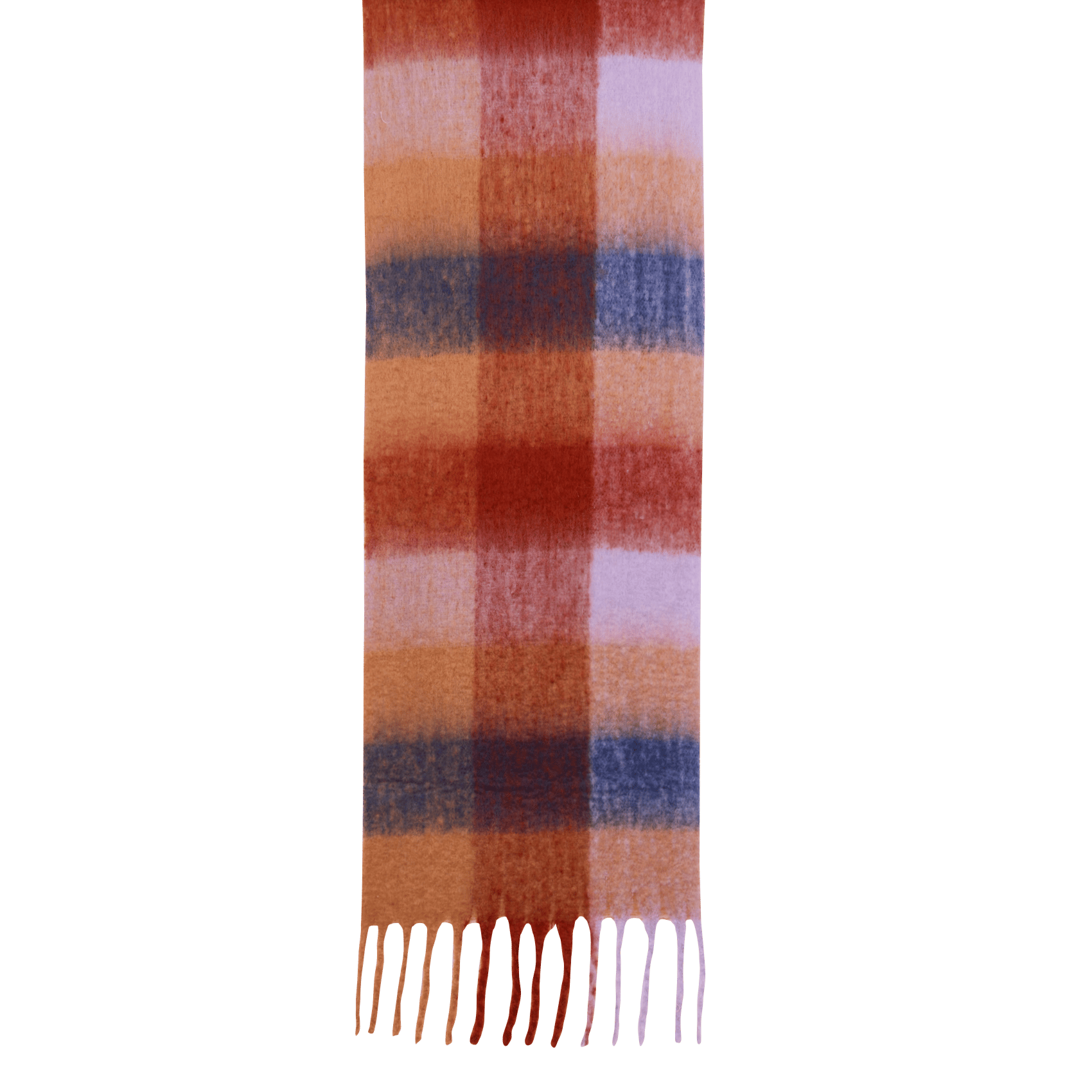 Checked scarf LA FEE MARABOUTEE Brown