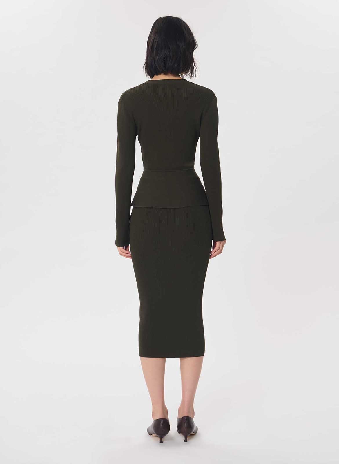 Effen getailleerd gilet met V-hals TARA JARMON Groen