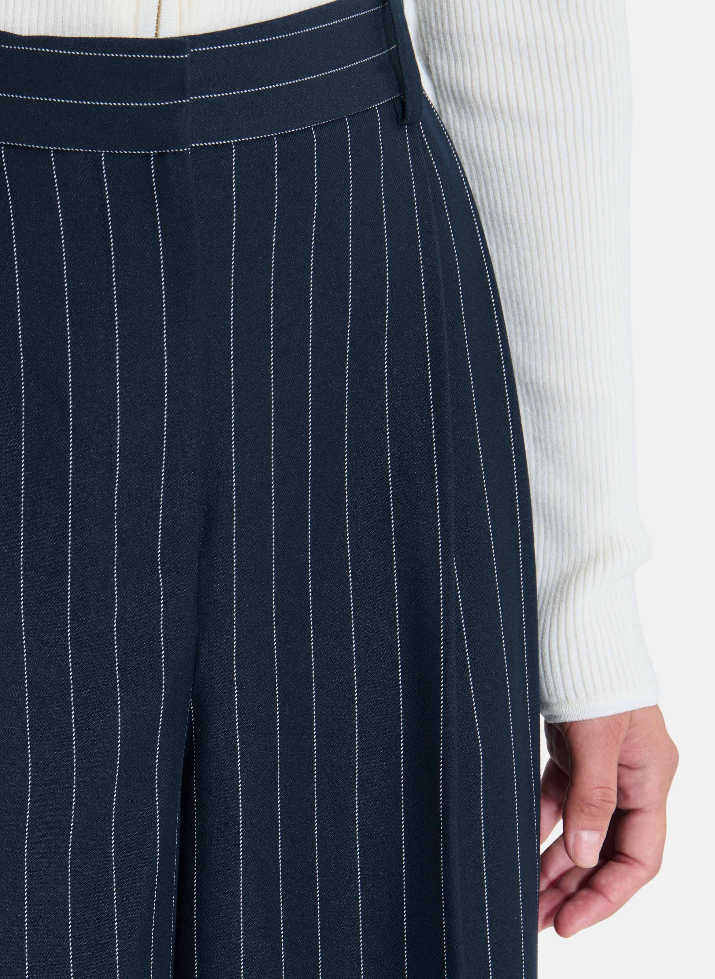 Pantalon large à plis ZAPA Blanc