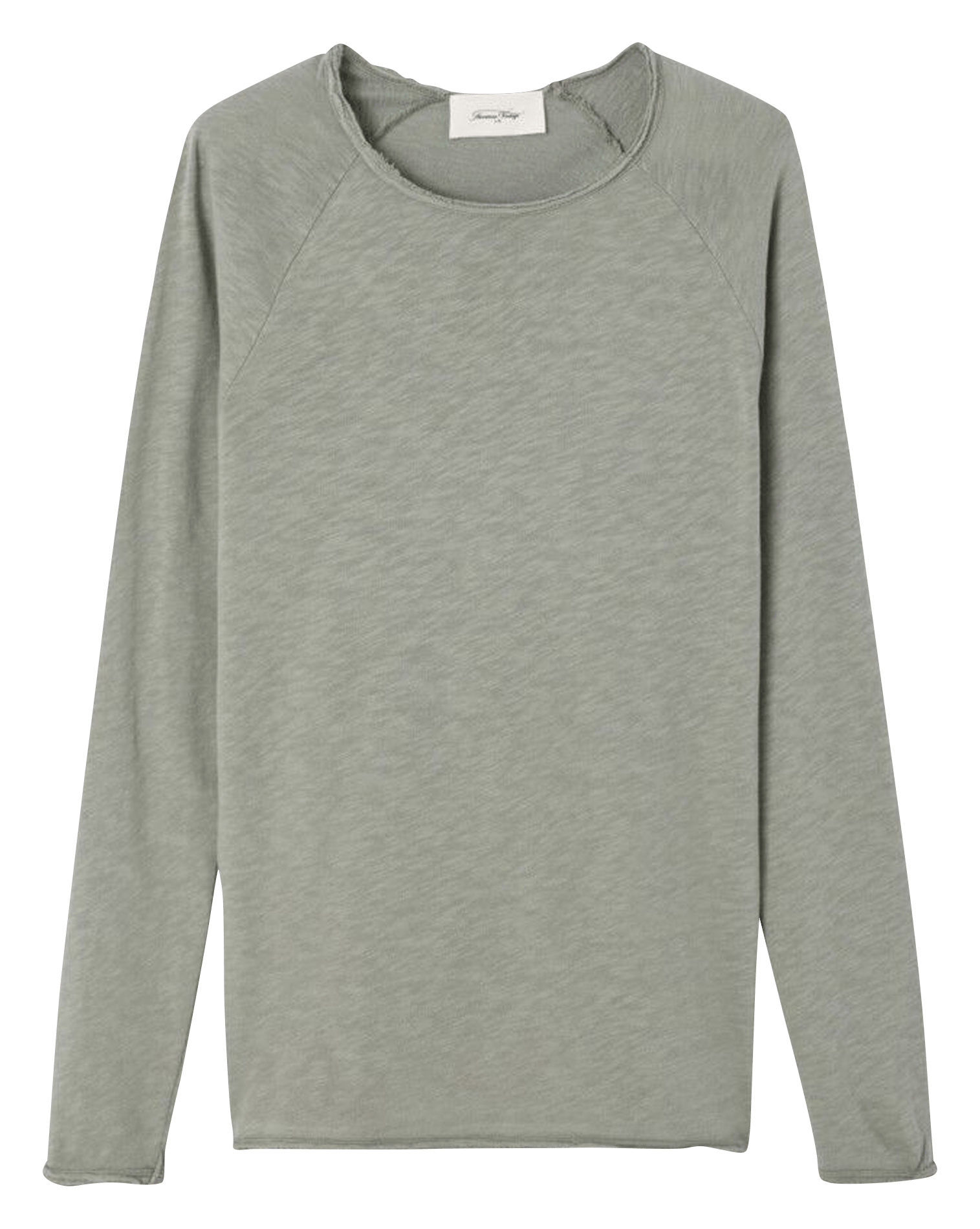Flamed cotton round-neck T-shirt AMERICAN VINTAGE