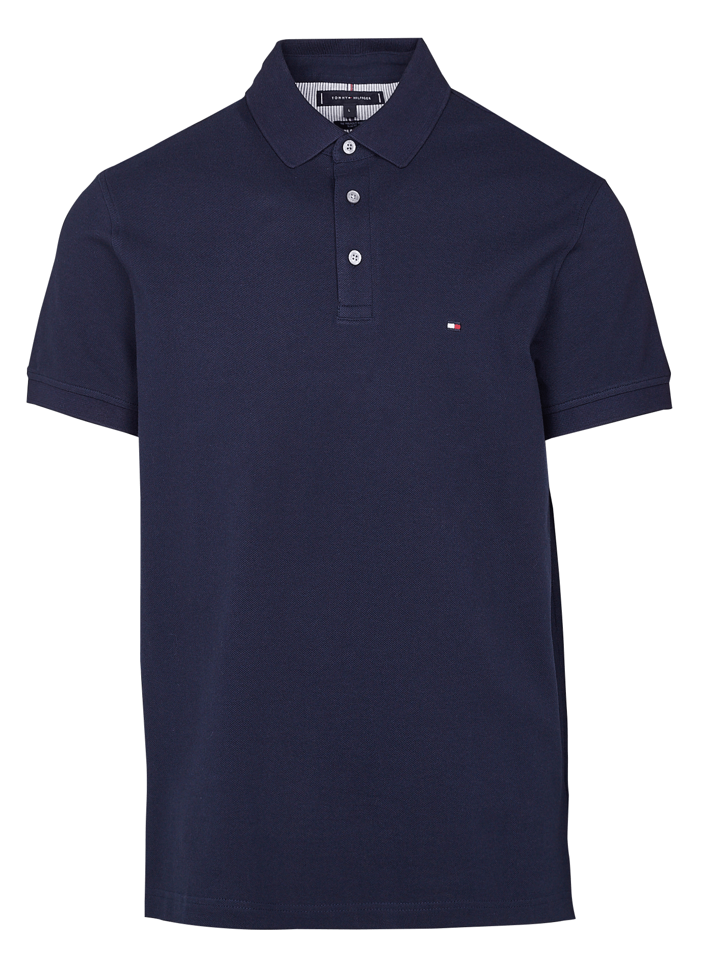 Slimfit Organic Cotton Polo Shirt Carbon Navy Tommy Hilfiger Men