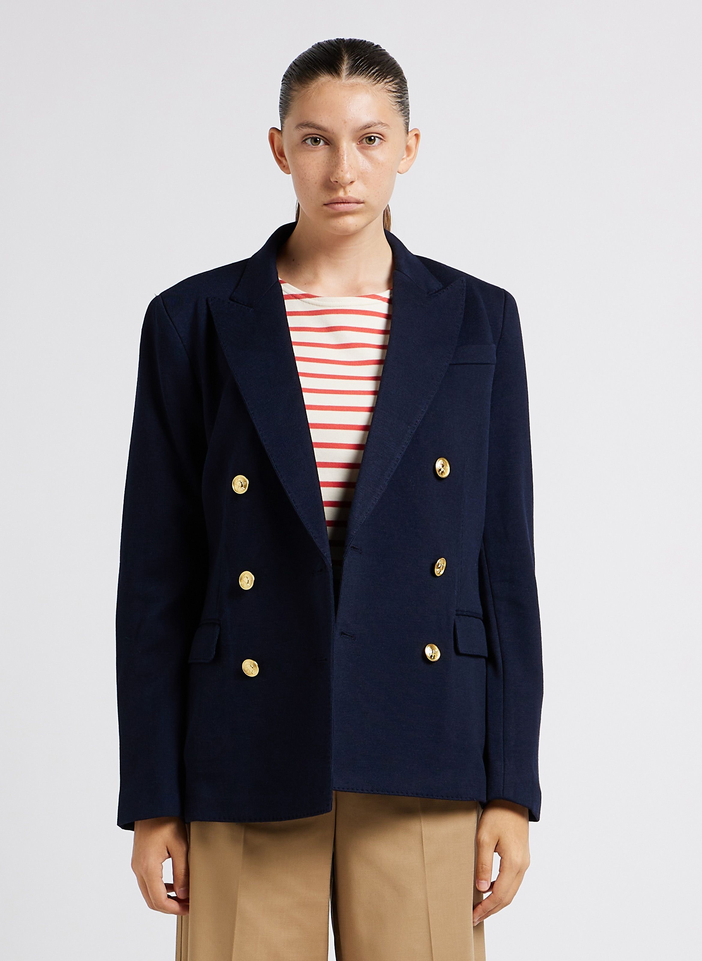Blue Jacket with tailored collar