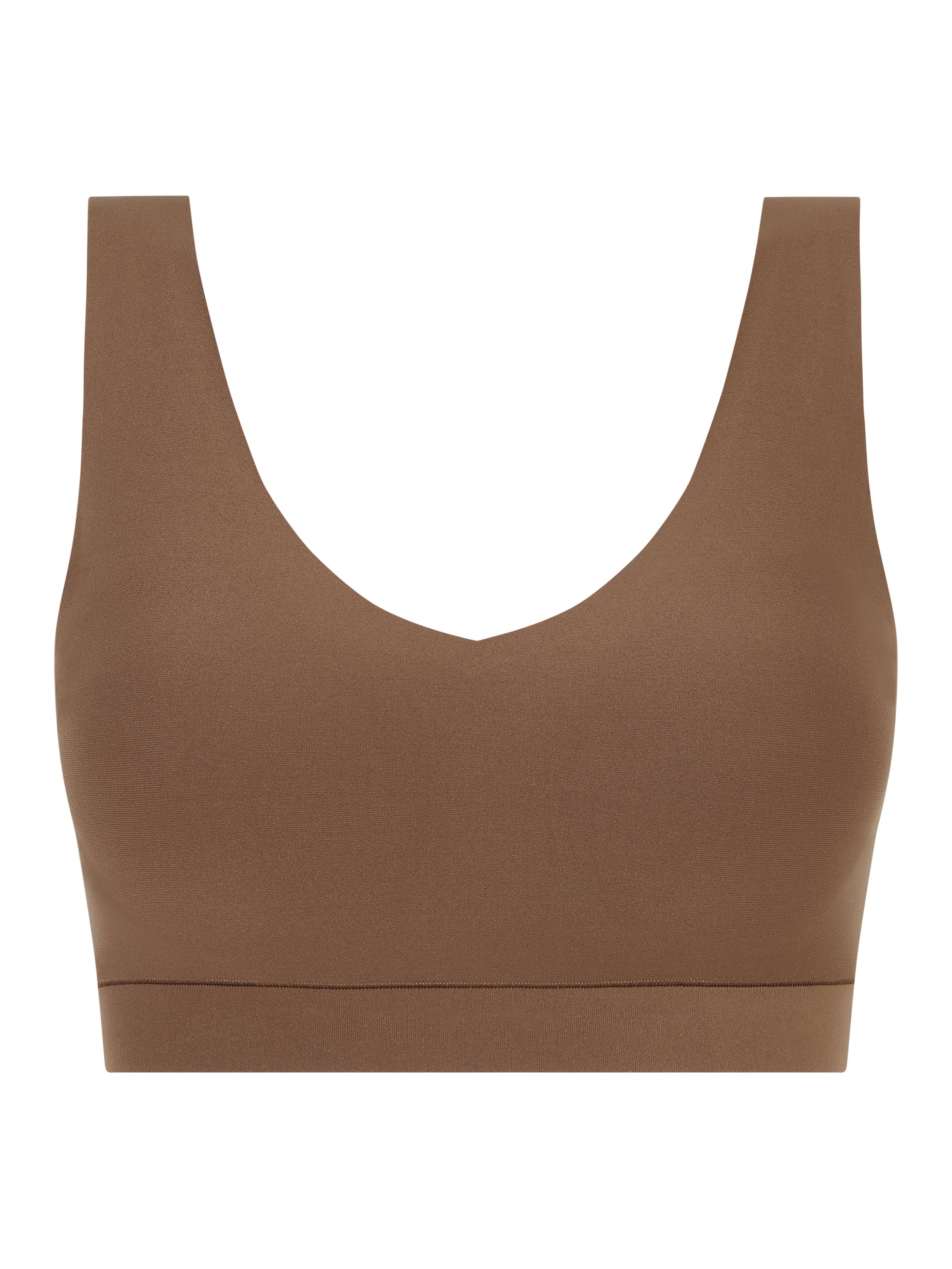 Crop top with cups CHANTELLE Brown