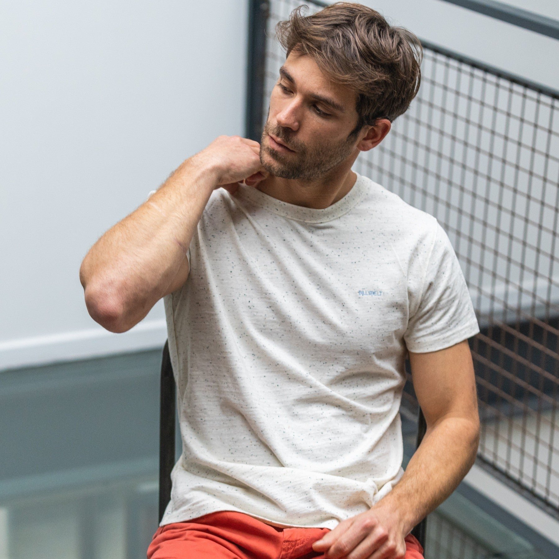 Authentic organic cotton T-shirt Beige