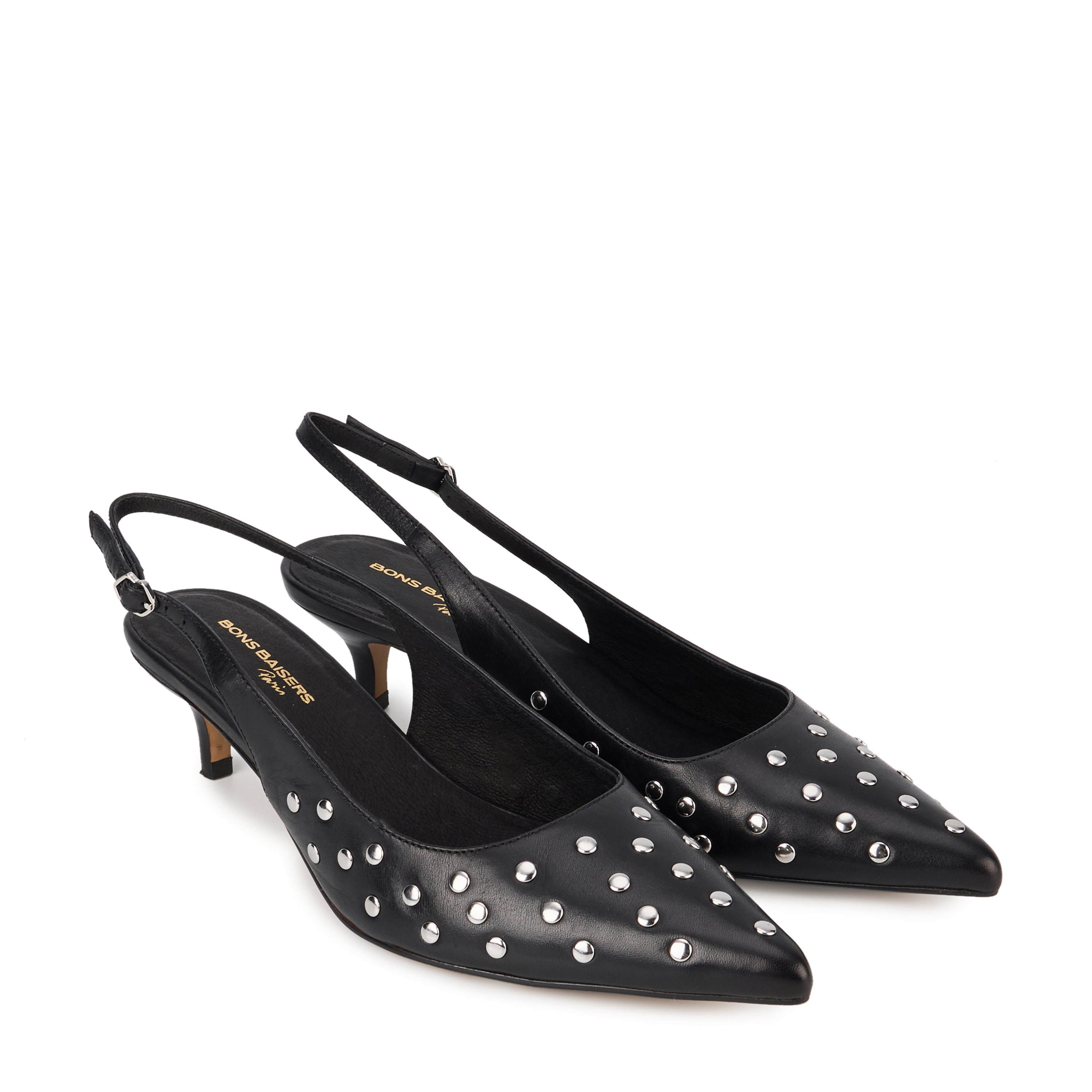 Beyou suede high heels  BONS BAISERS PARIS Black