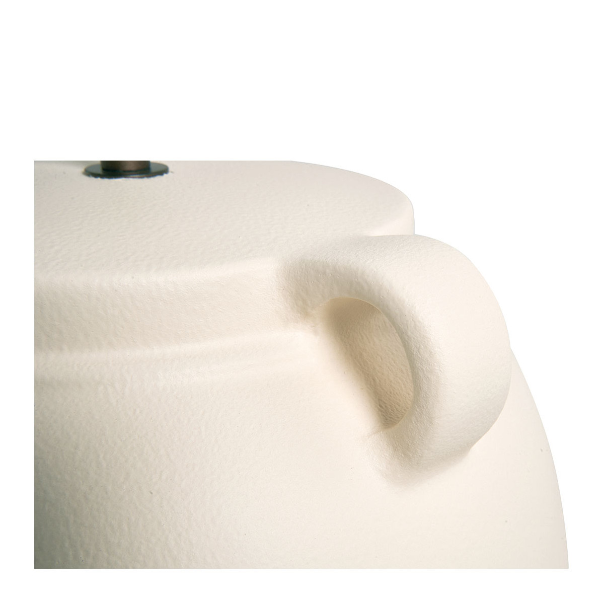 Ceramic amphora table lamp base - ø 29 x 44.5 cm - white BLANC D'IVOIRE Black