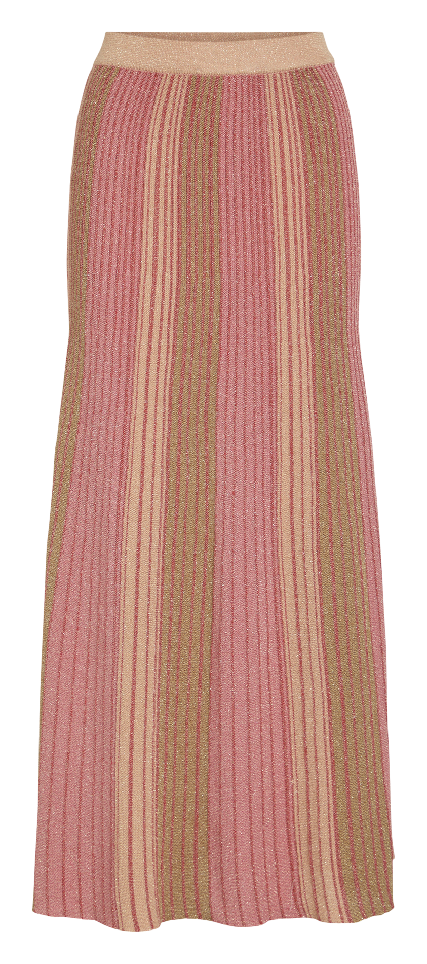 Striped midi skirt VILA Red