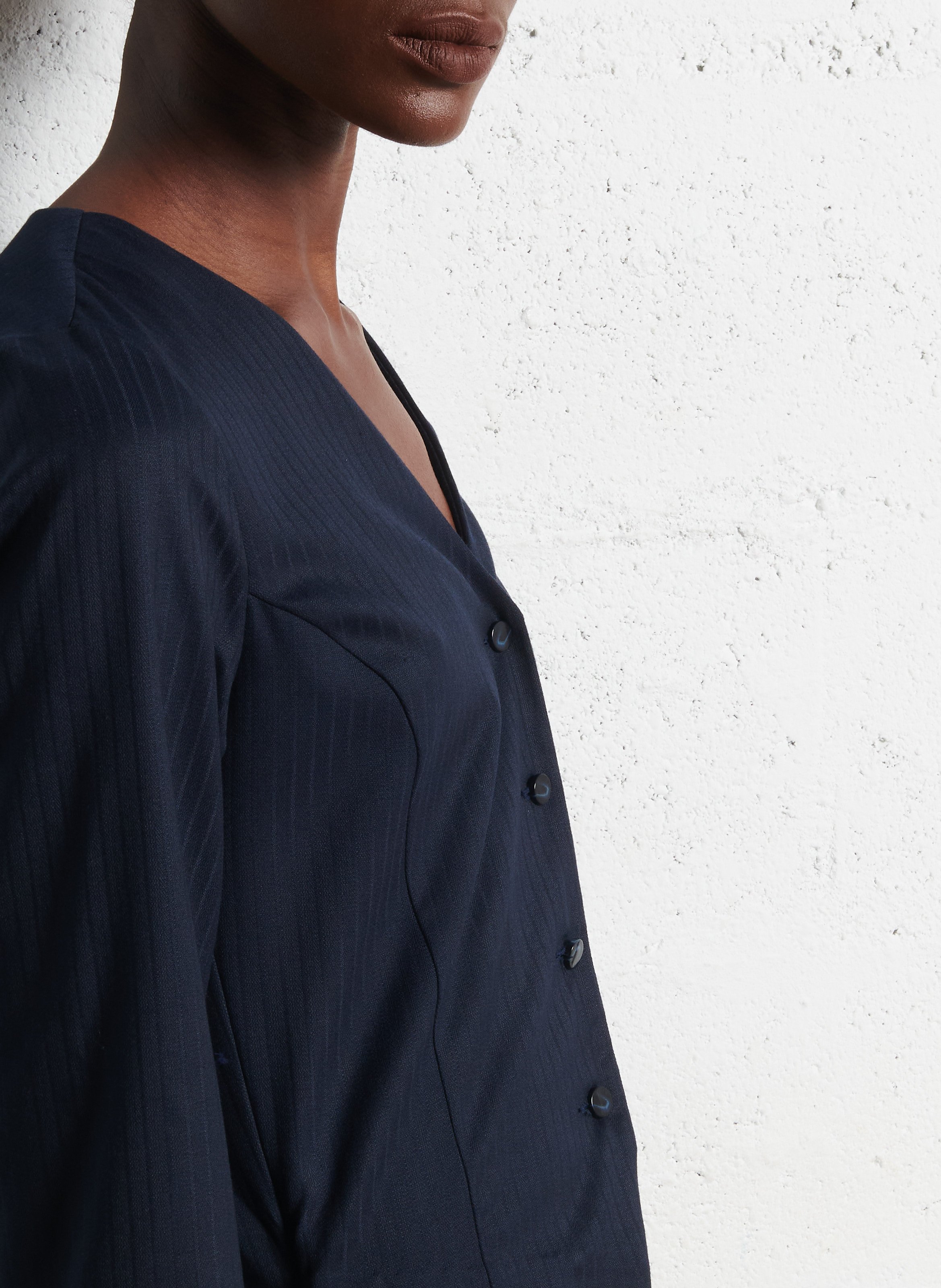 Combinaison droite rayée ONE STEP Bleu