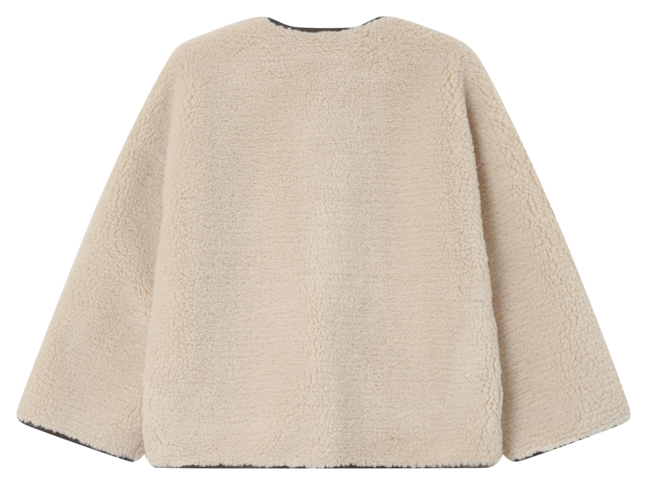 Oversized synthetic fur coat GRACE ET MILA White