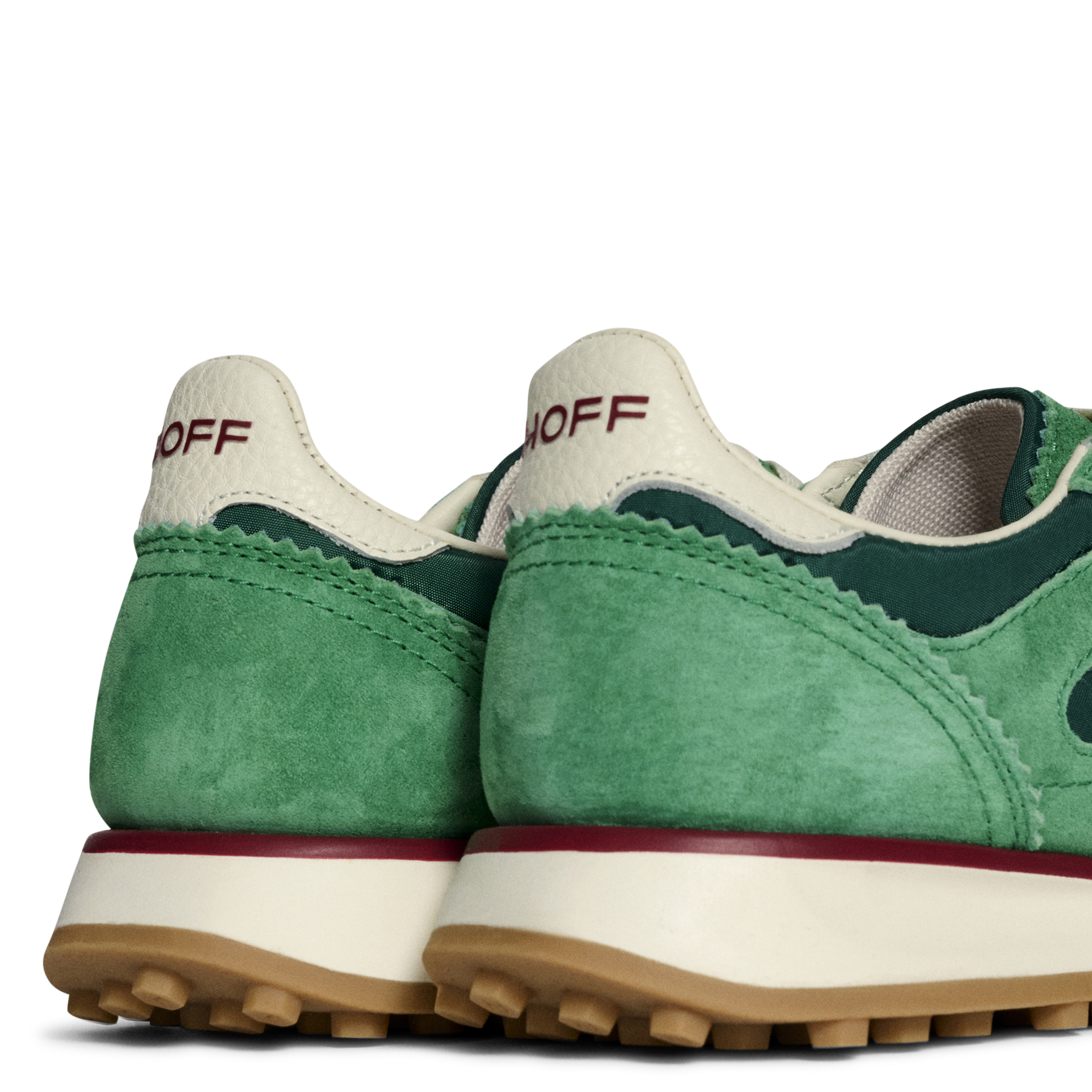 Niedrige Sneaker aus Leder-Mix HOFF Grun