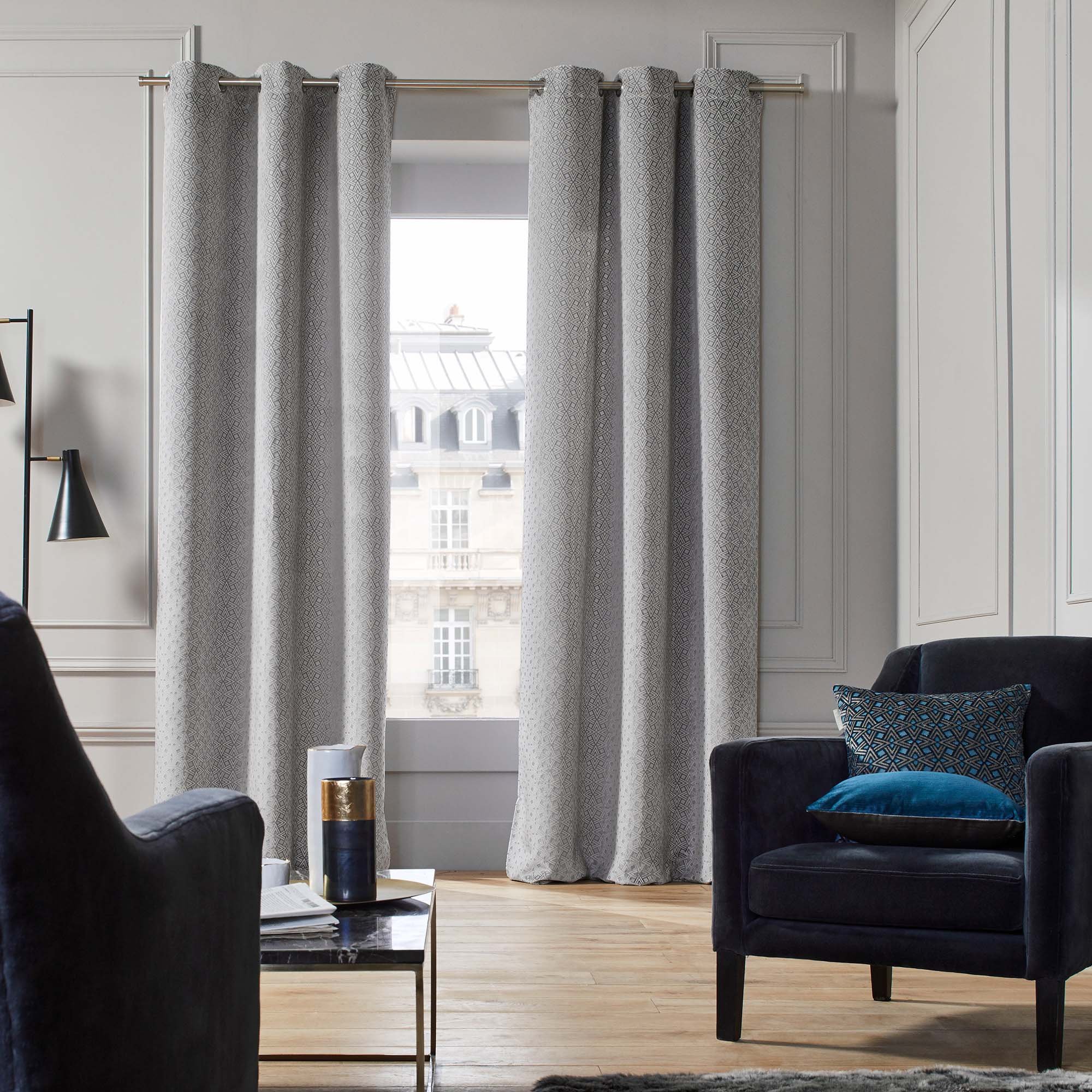 Rideau à oeillets MADURA Gris