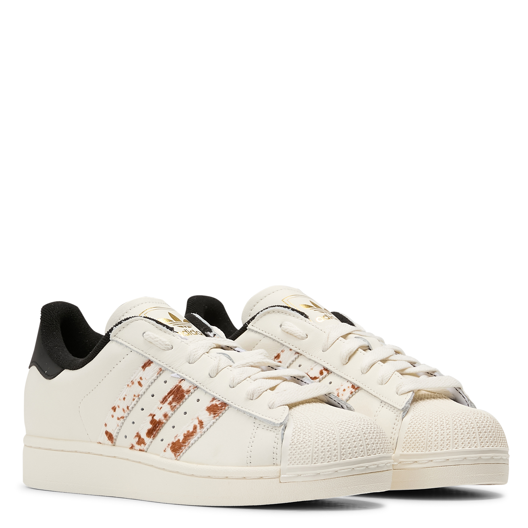 Baskets basses en cuir ADIDAS Blanc