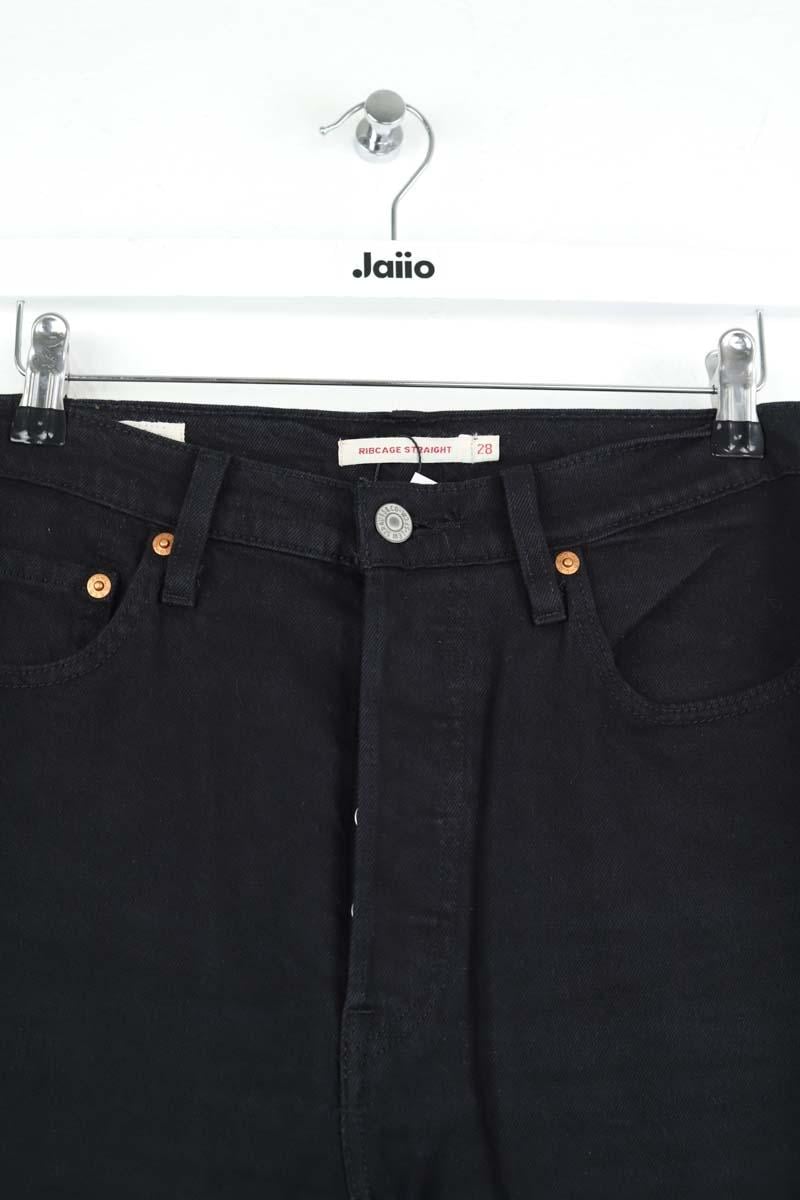 Cotton straight jeans LEVI'S - Seconde main Black