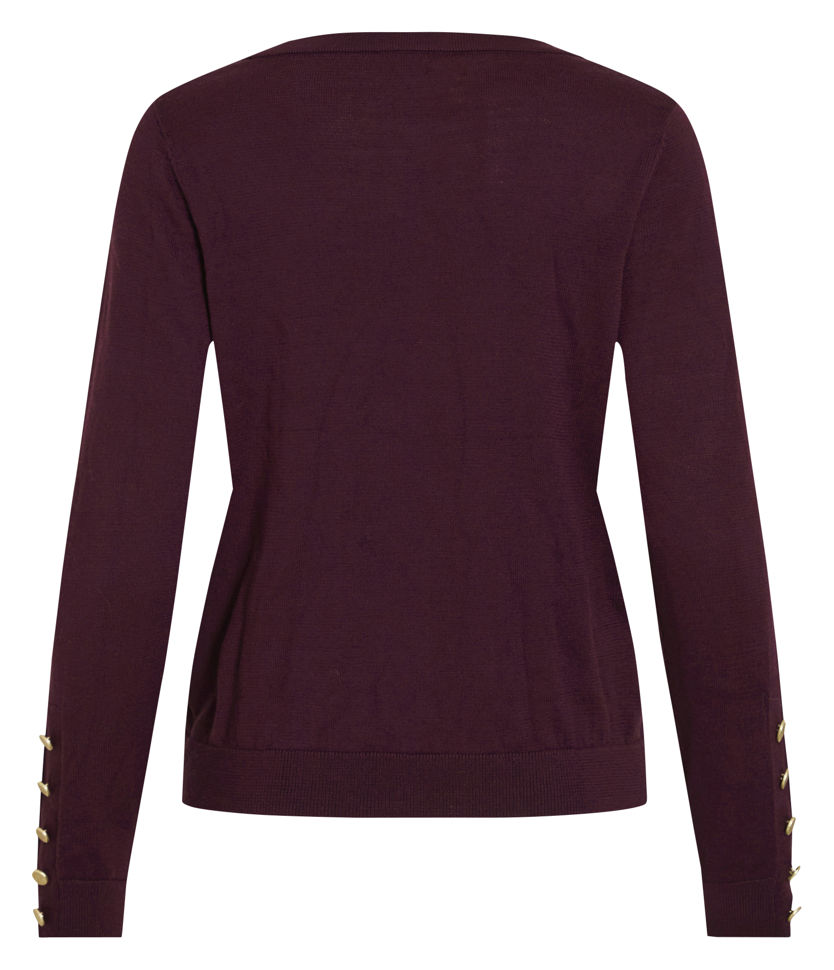 Pull droit uni en maille fine VILA Prune