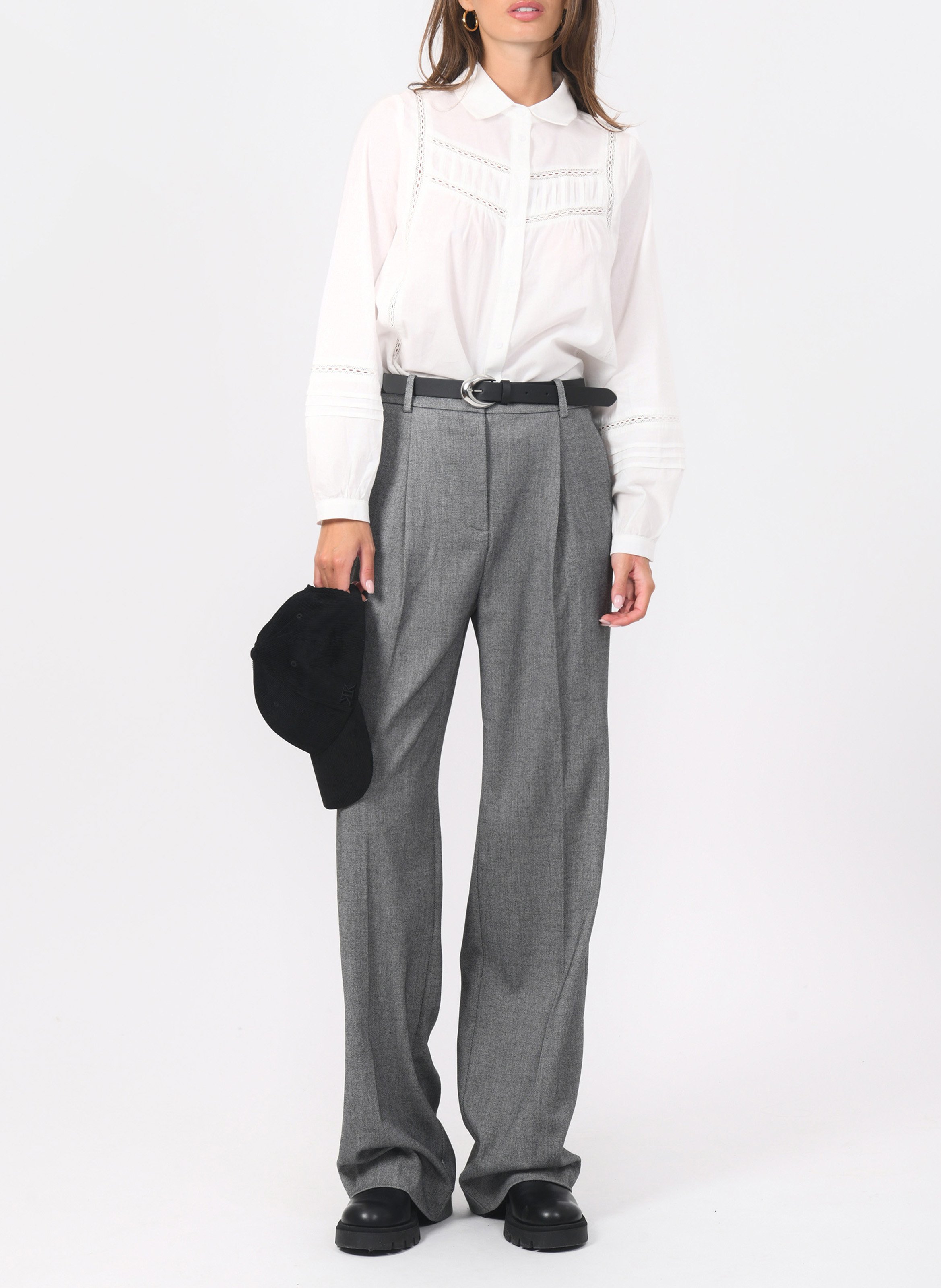 Chemise col classique en coton KOOKAI Blanc