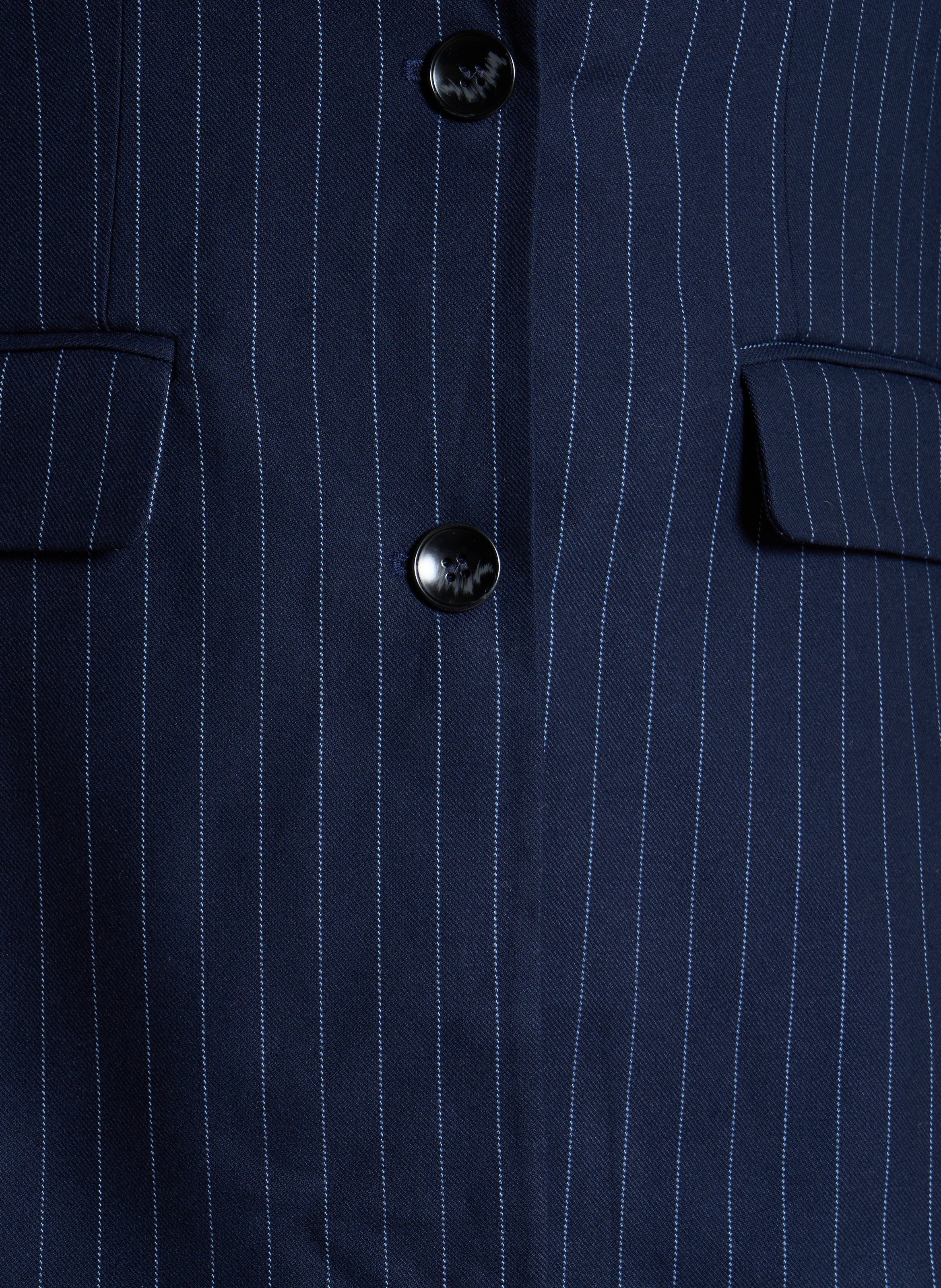 Gerade geschnittener Blazer mit Streifen THE KORNER Blau