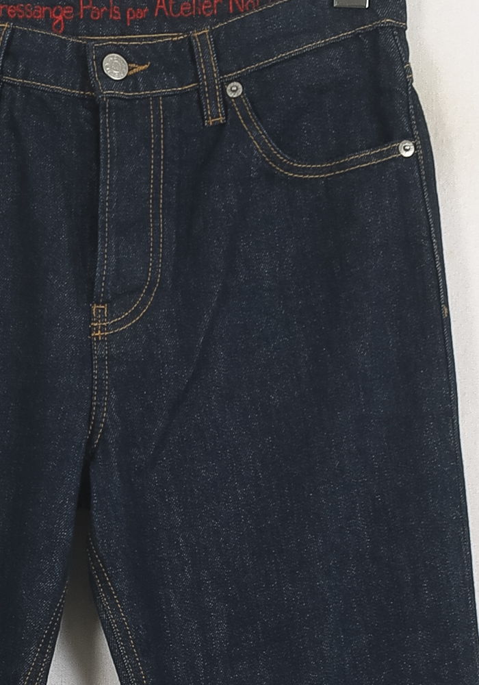 Cropped slim jeans with studs INES DE LA FRESSANGE - Seconde main Blue