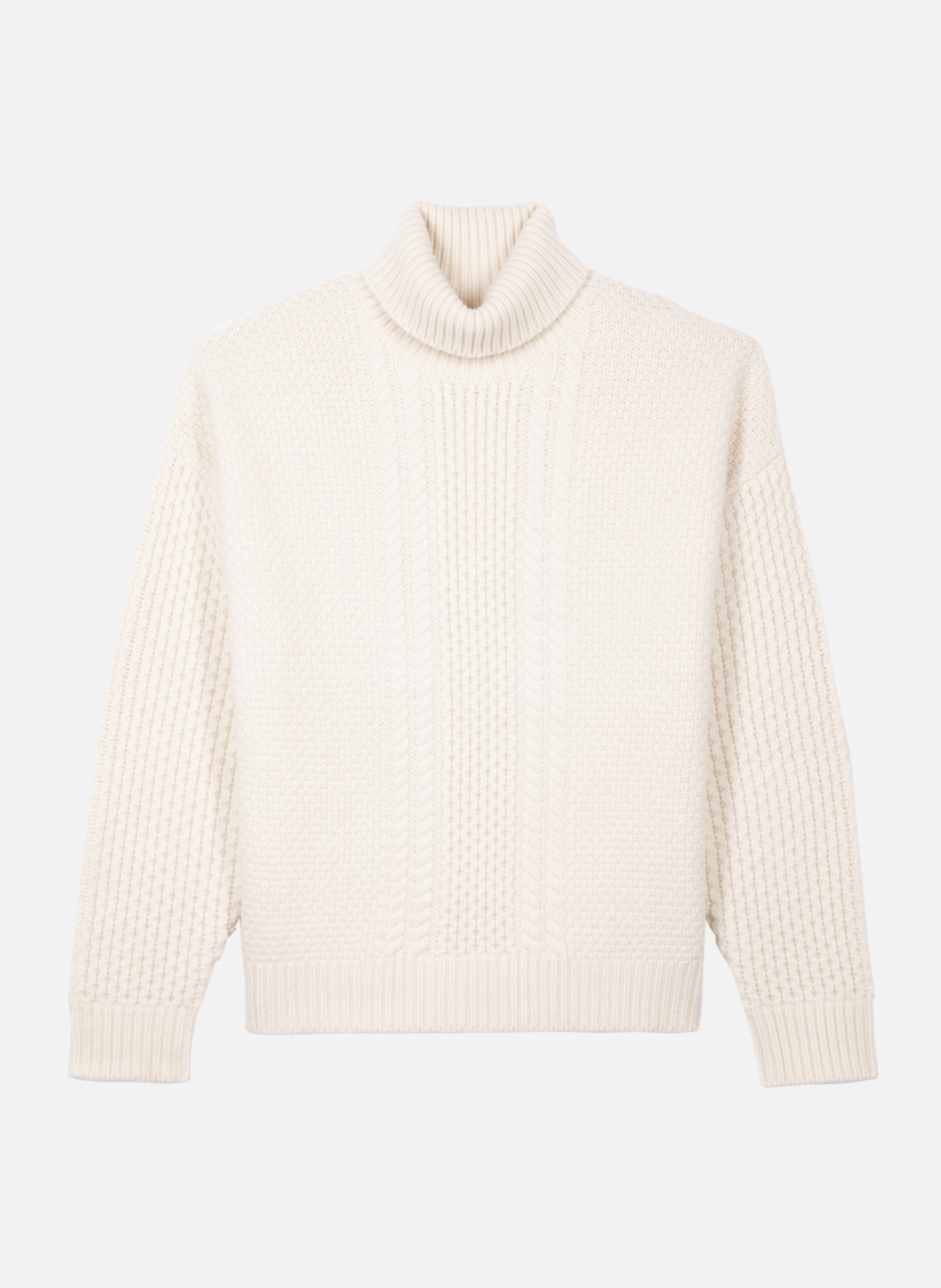 Wool cable sweater THE KOOPLES Beige