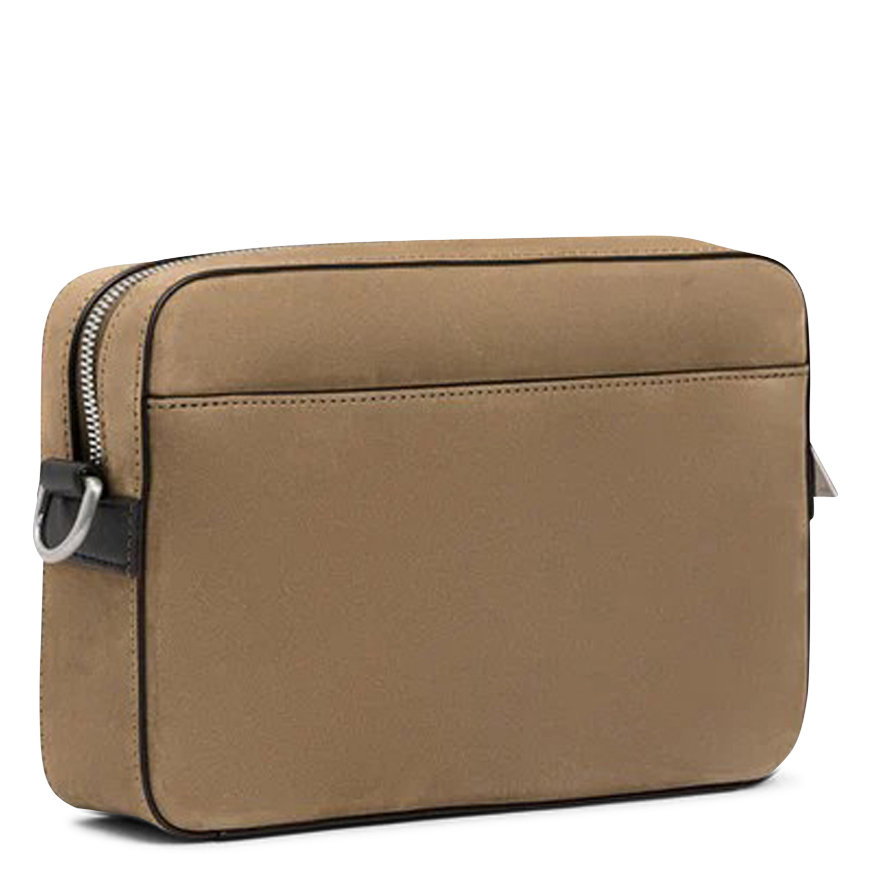 Small zippered grained leather bag LE TANNEUR Brown