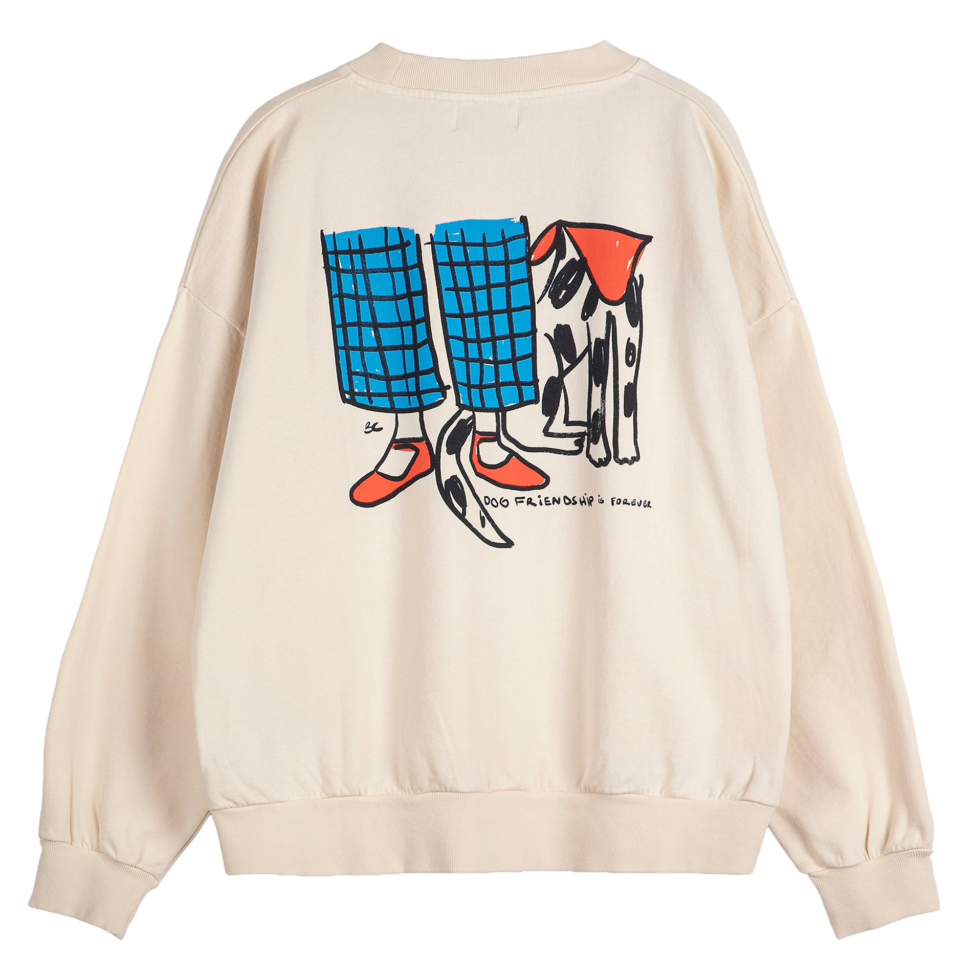 Sweat ample sérigraphie dos BOBO CHOSES Blanc