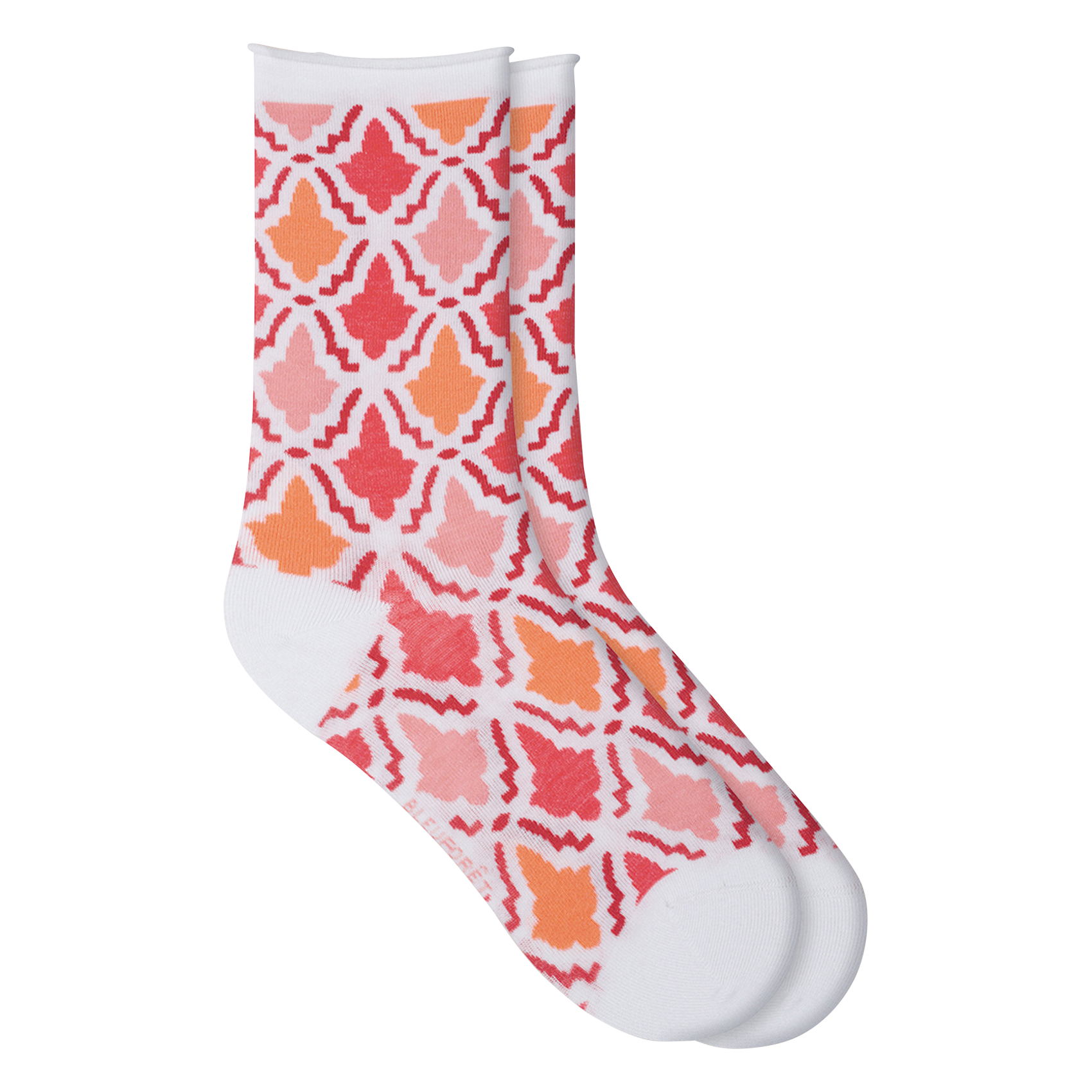 Chaussettes en coton mélangé imprimé BLEUFORET