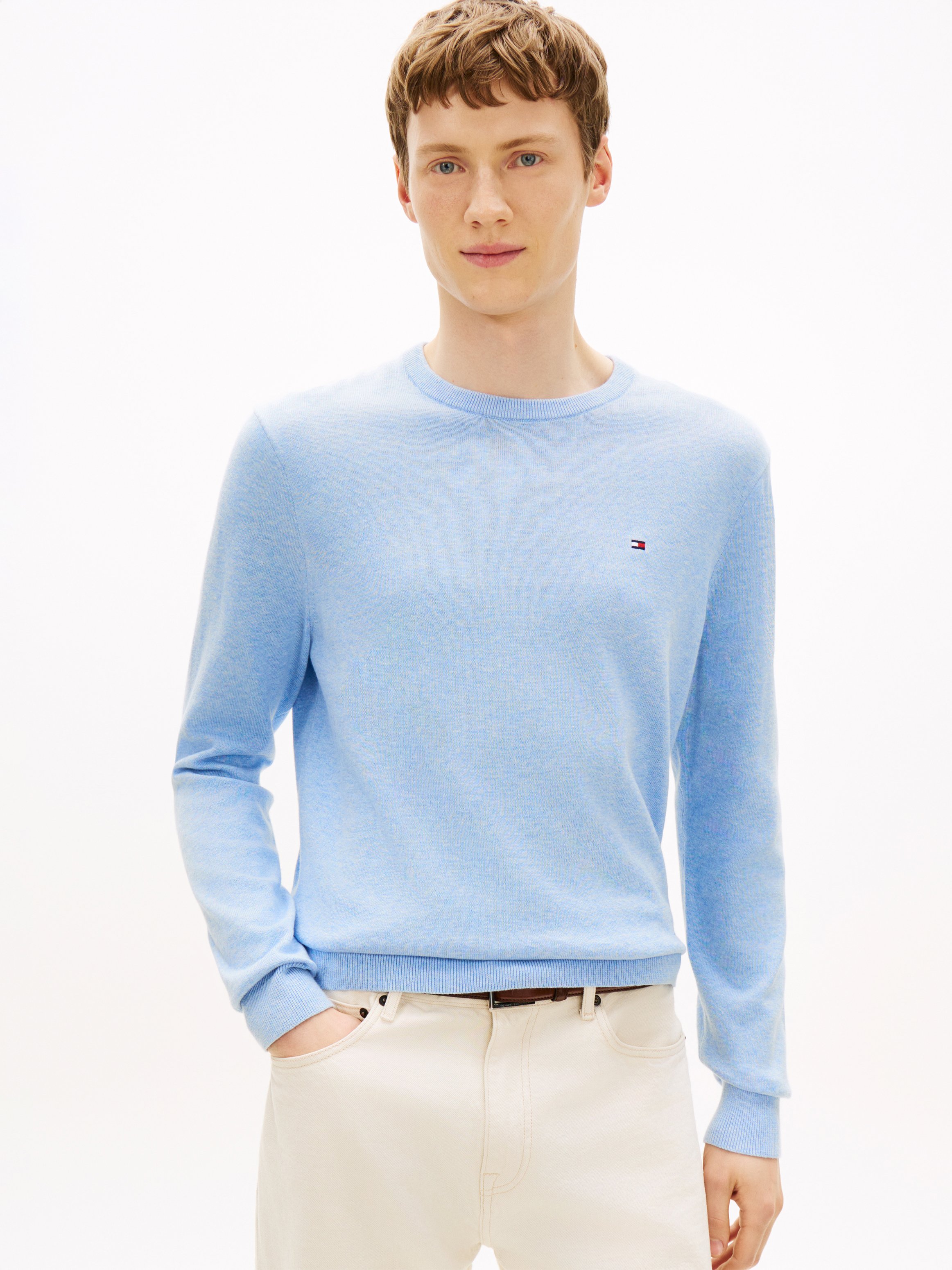 Baumwollpullover TOMMY HILFIGER Blau