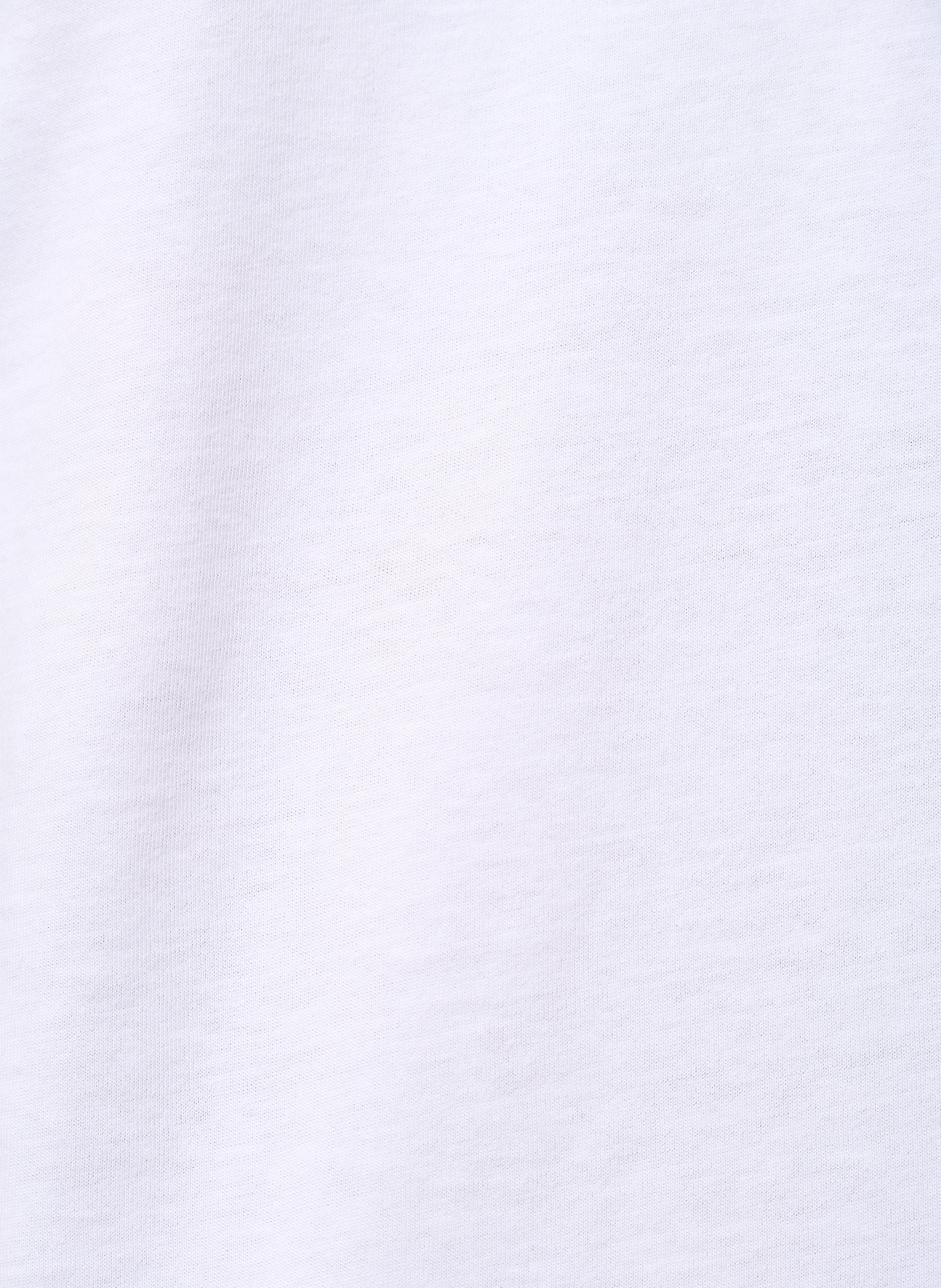 Tee-shirt droit col ron en coton bio HUMILITY Blanc