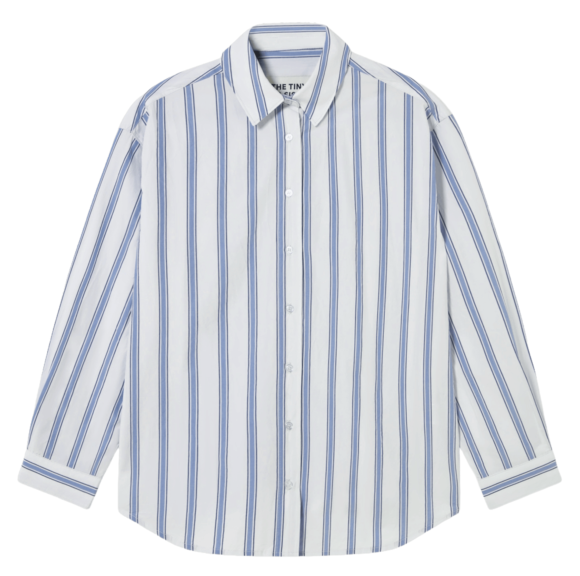 Loose-fit striped cotton shirt THE TINY BIG SISTER Blue