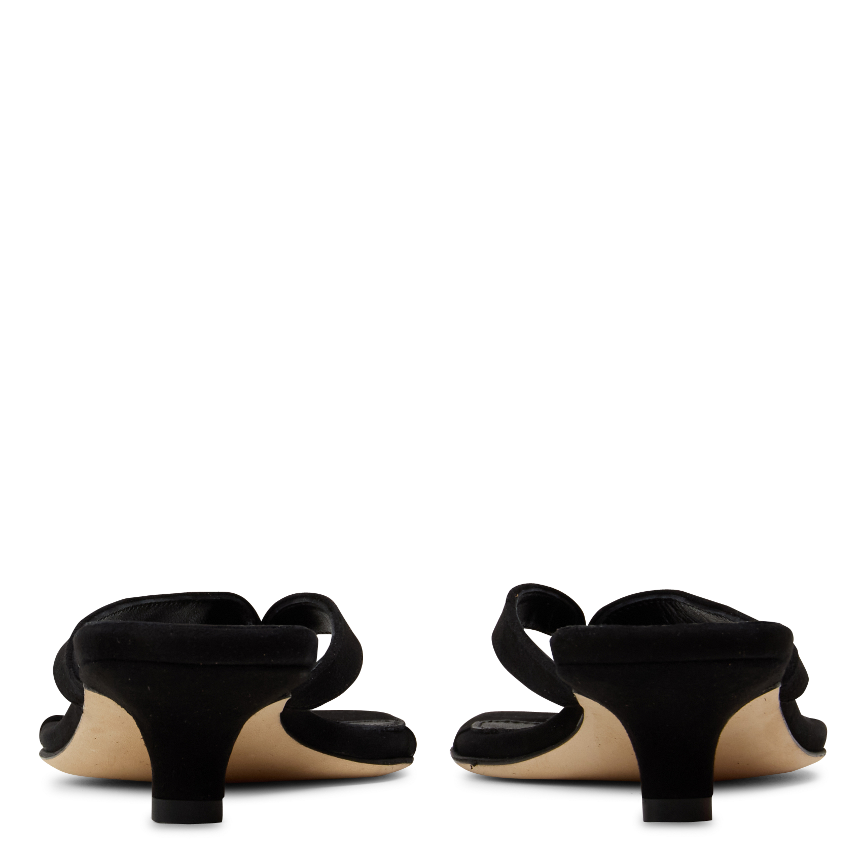Suede heeled sandals ODARE Black