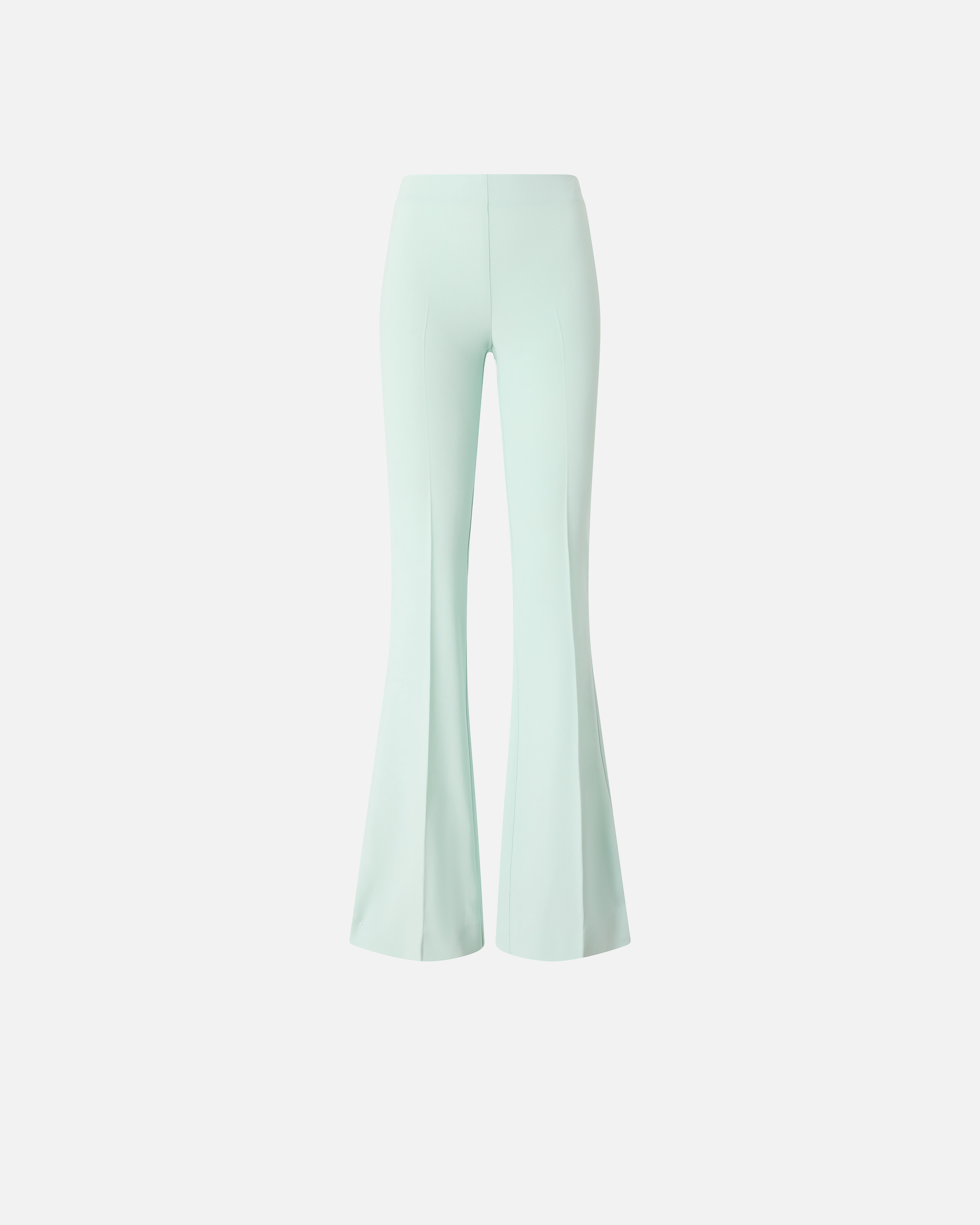 Pantalon évasé à pli marqué PINKO Vert
