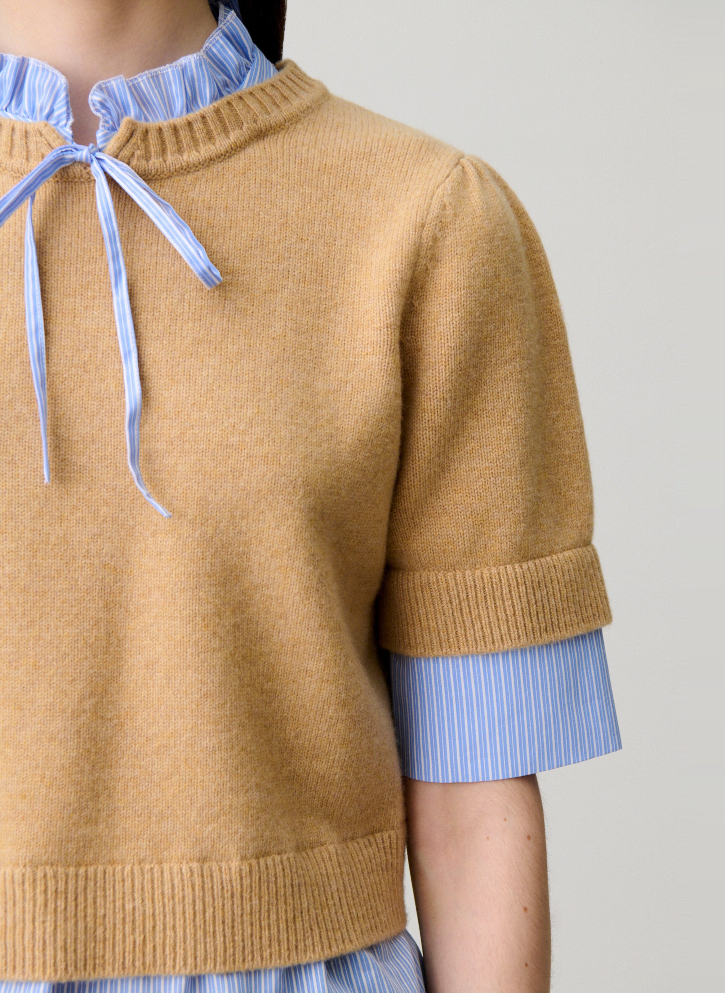 Rechte, wollen trui CLAUDIE PIERLOT Beige