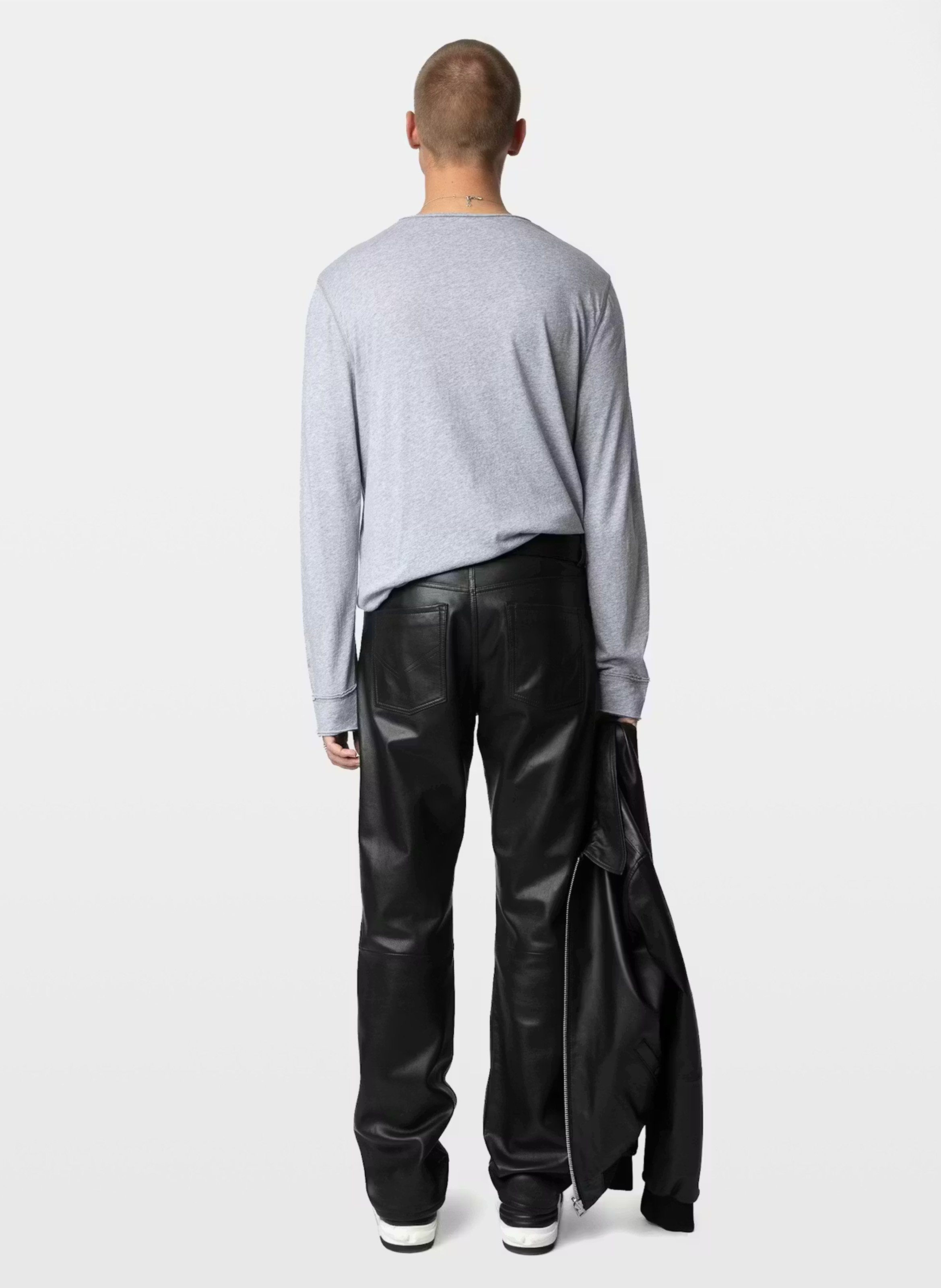 Tes-shirt droit en coton bio ZADIG&VOLTAIRE Gris