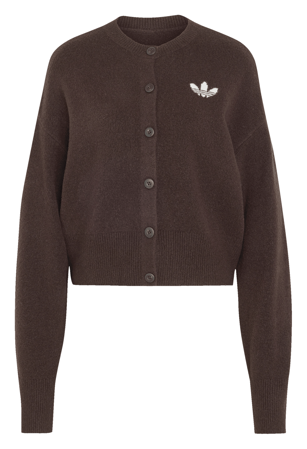 Oversized round neck vest ADIDAS Brown