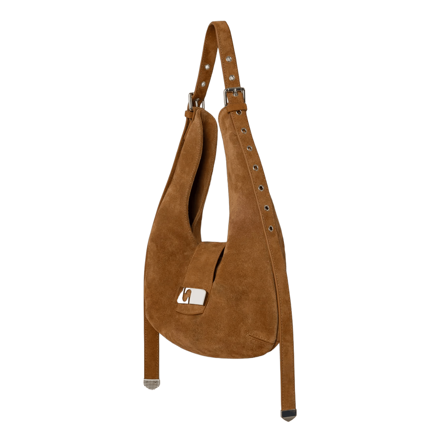 Leather shoulder bag LAAGAM Beige