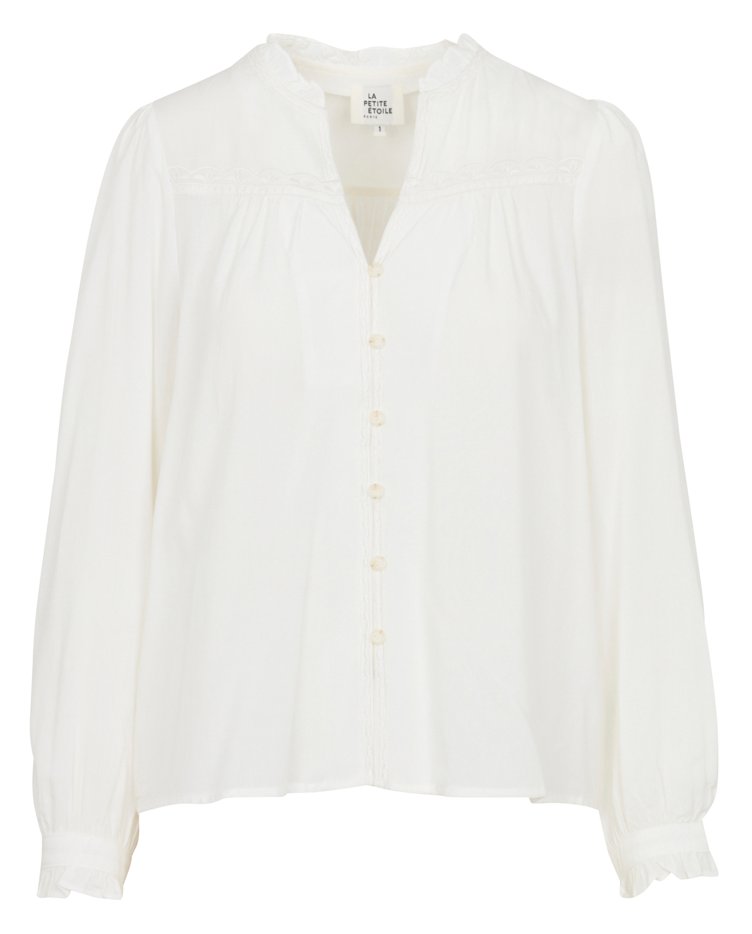 Weite Bluse mit V-Ausschnitt LA PETITE ETOILE