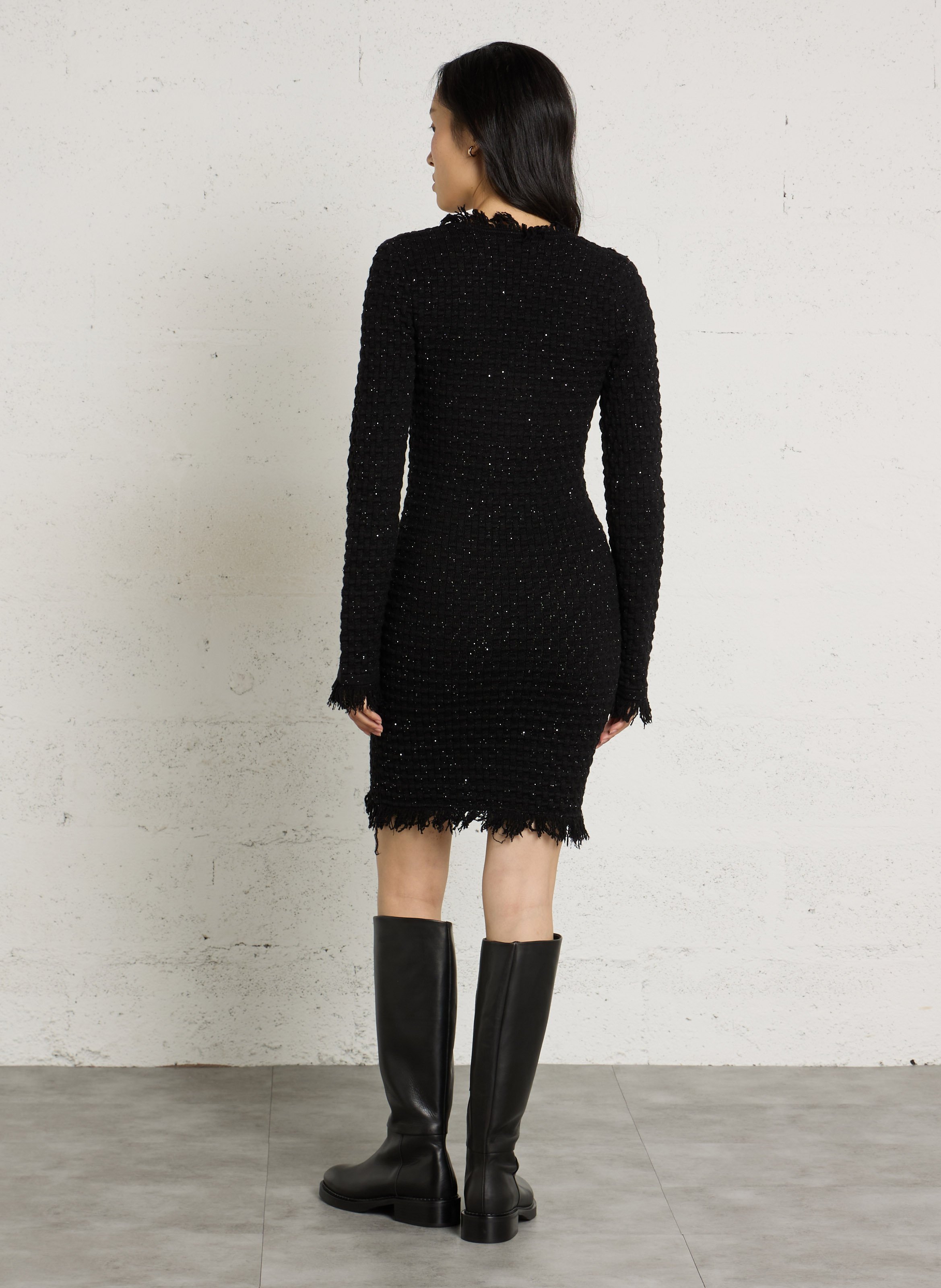 Long fitted dress LIU JO Black